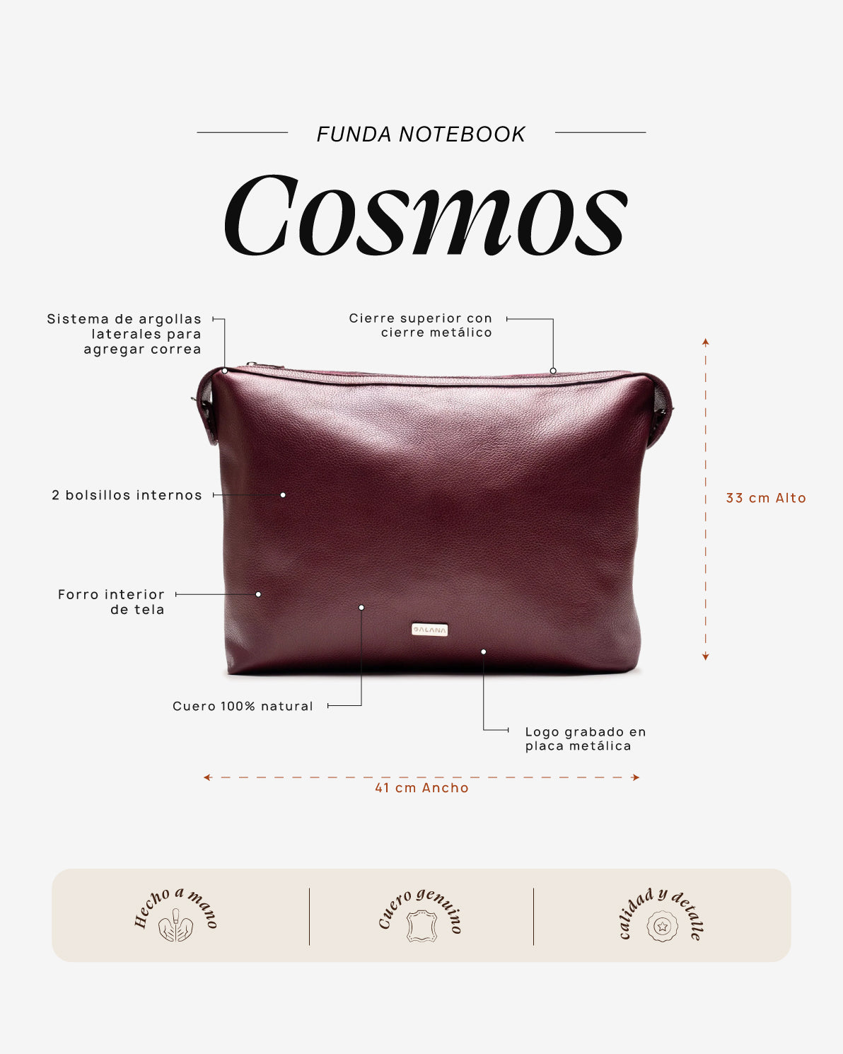 Funda Notebook Cosmos Cherry - Galana