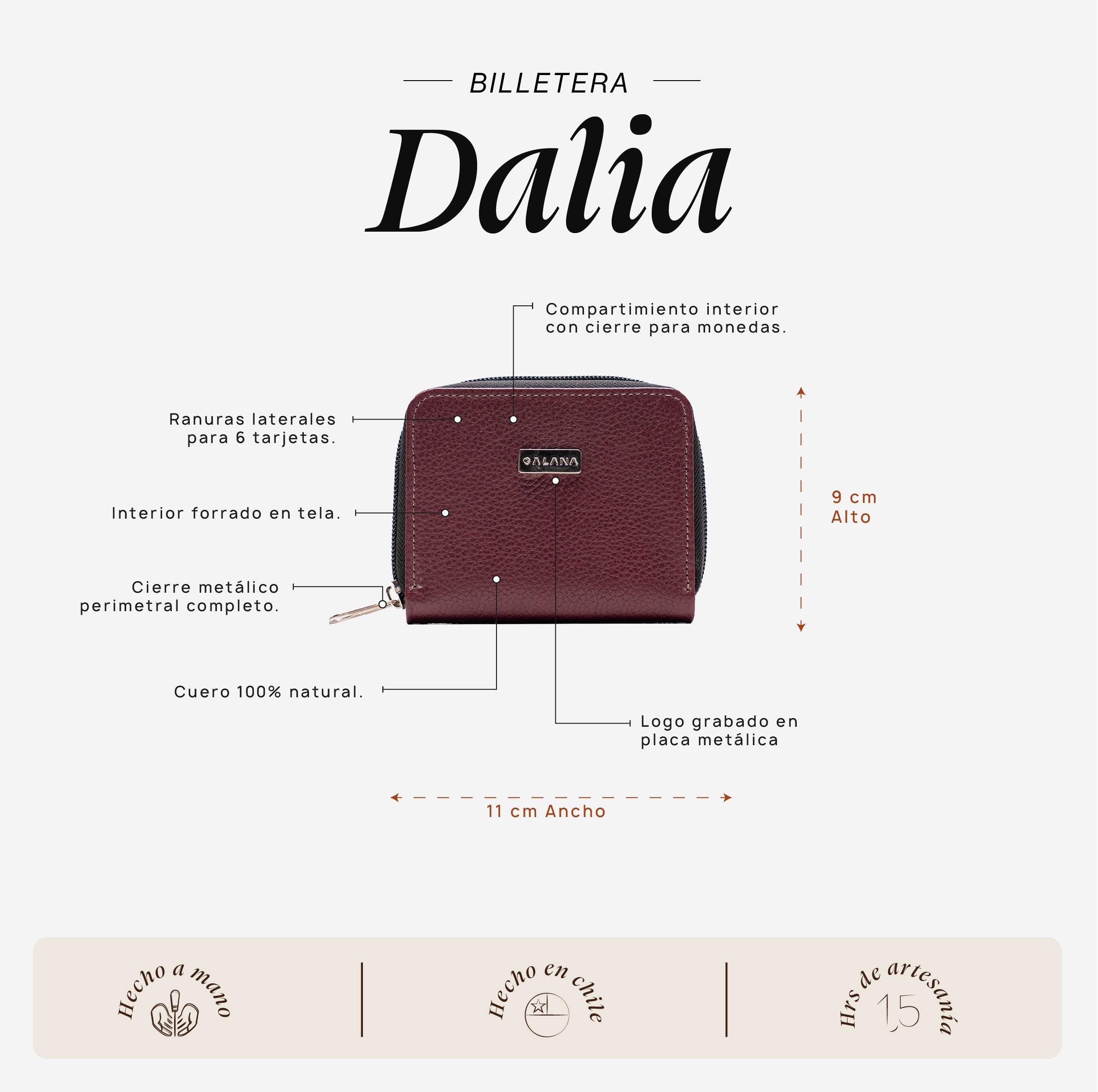 Billetera Dalia Cherry