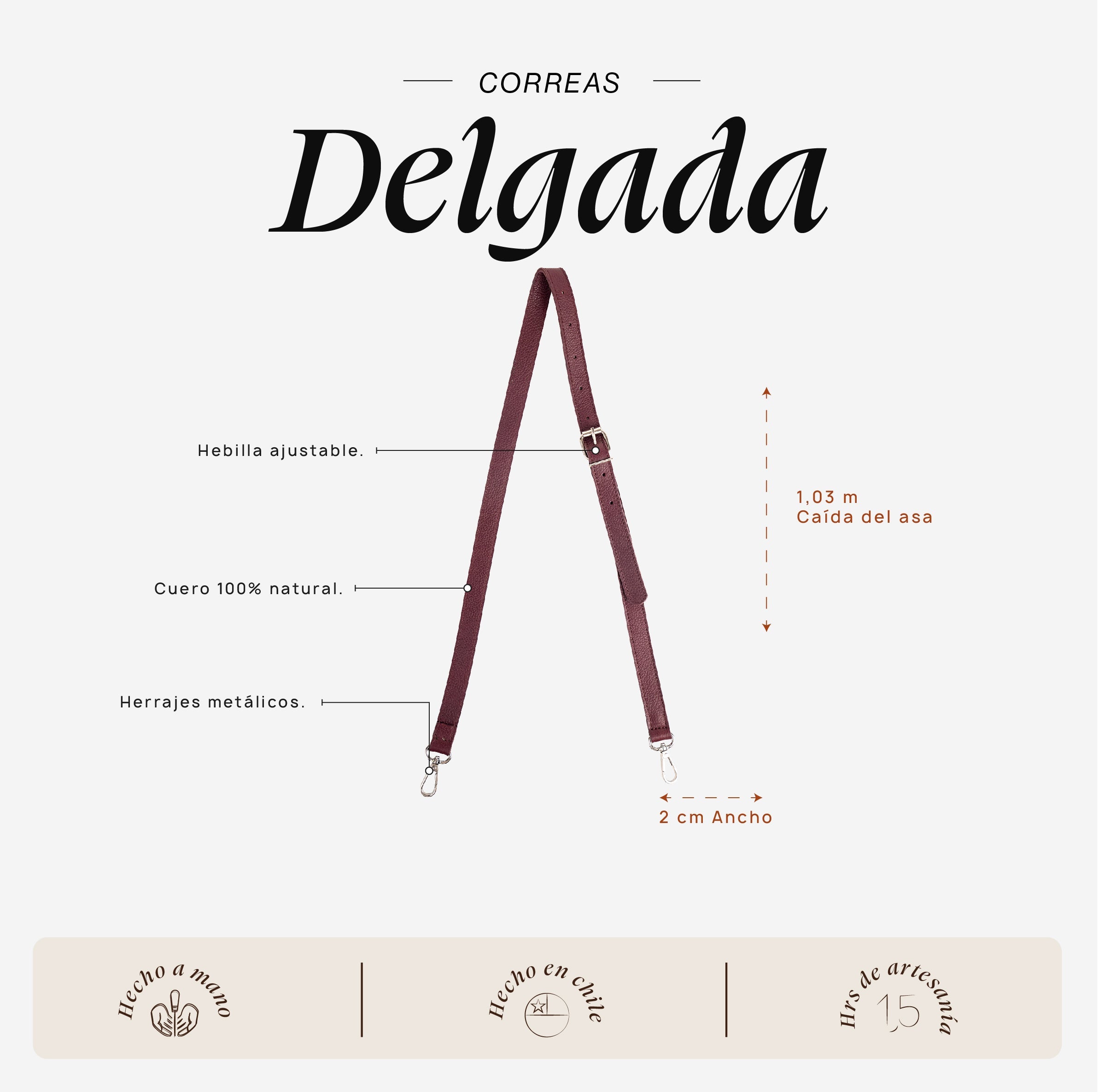Correa Delgada Cherry