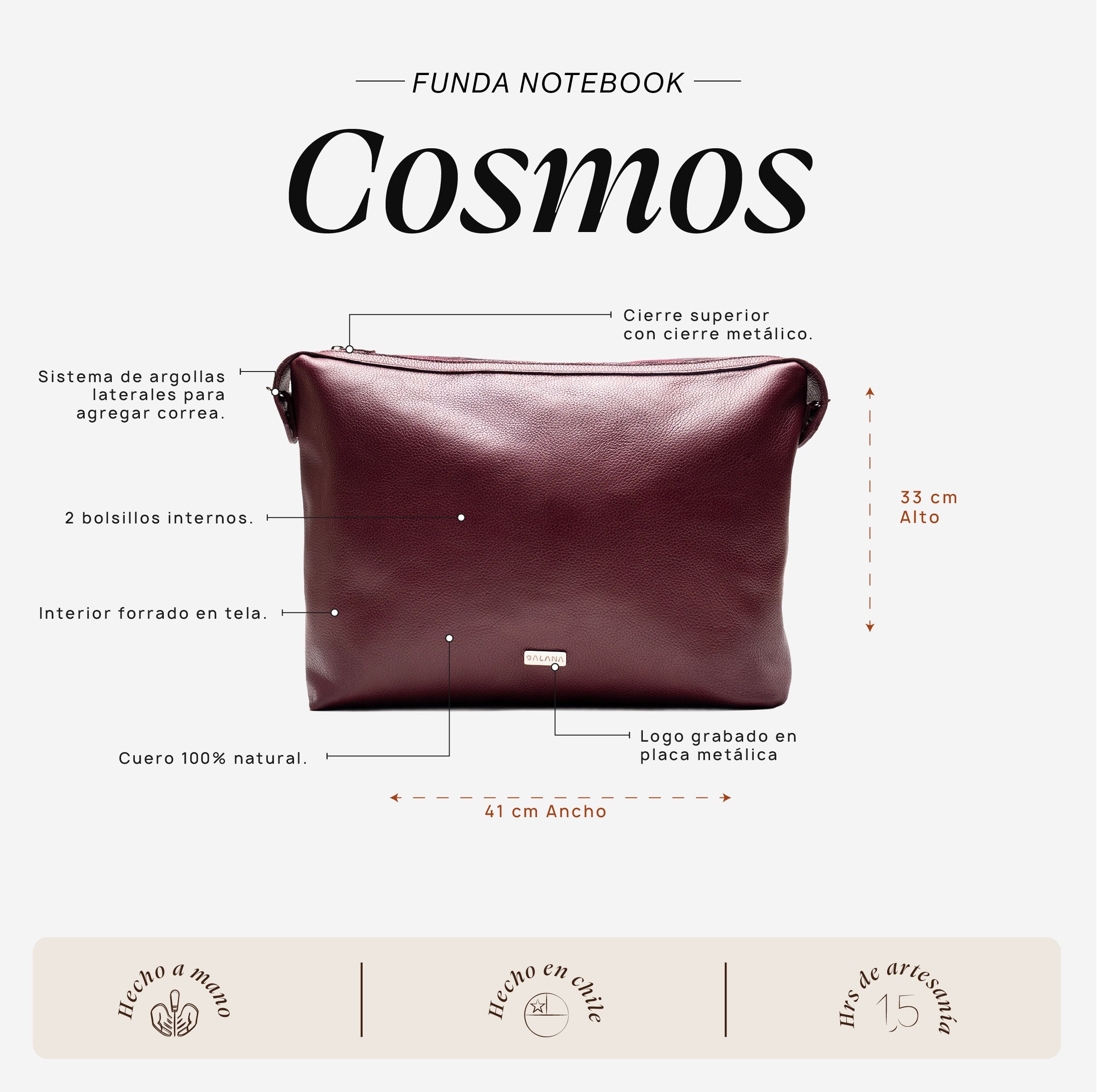 Funda Notebook Cosmos Cherry