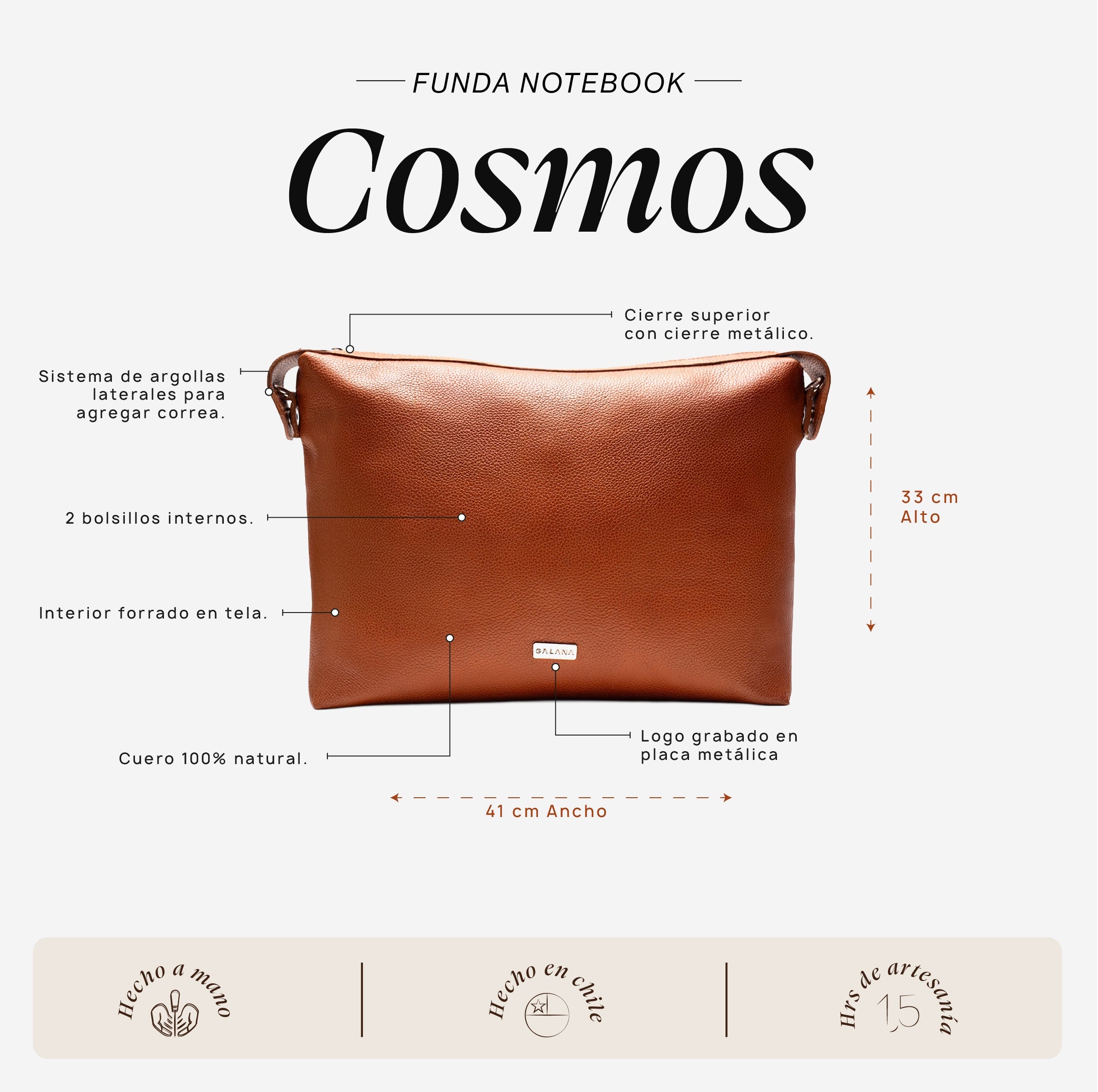 Funda Notebook Cosmos Moca