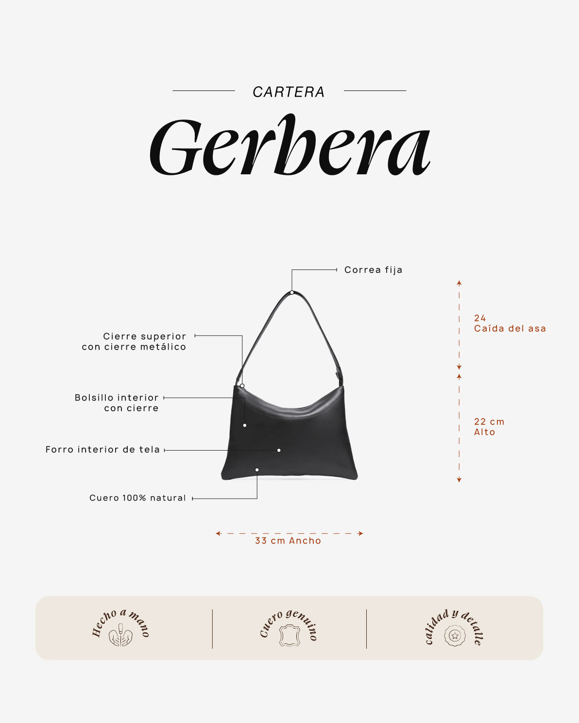 Cartera Gerbera Mate - Galana