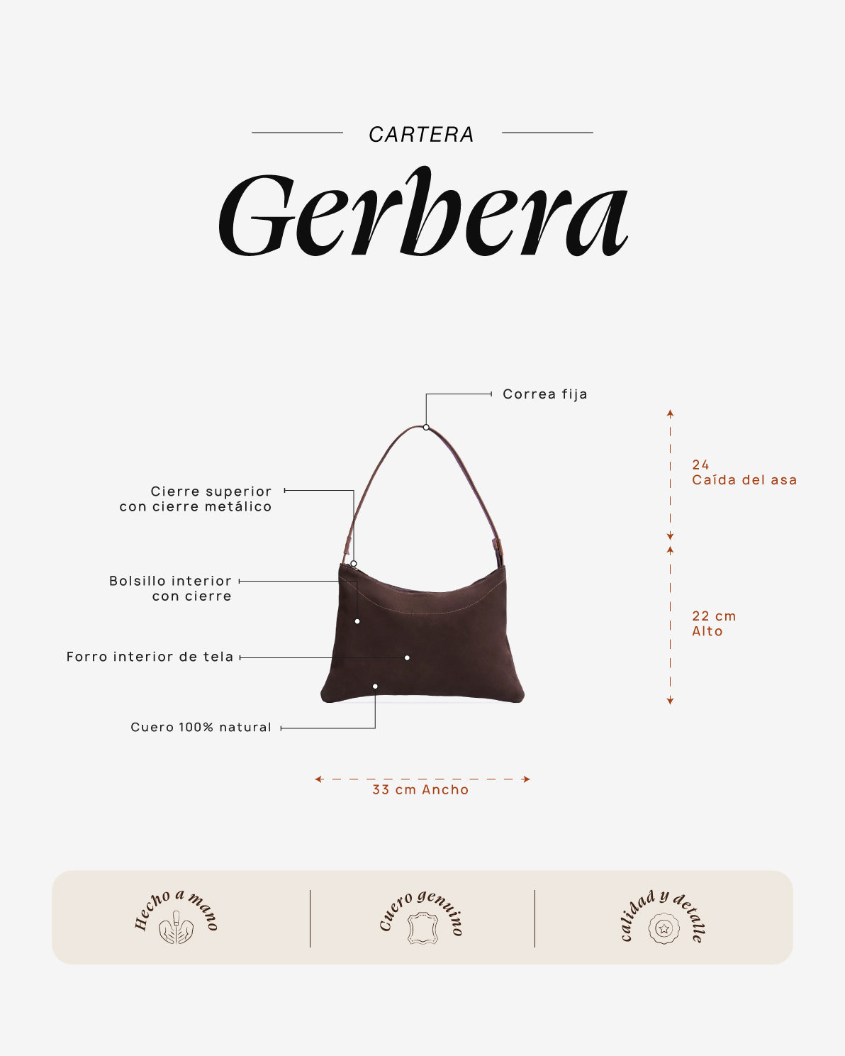 Cartera Gerbera Moro - Galana