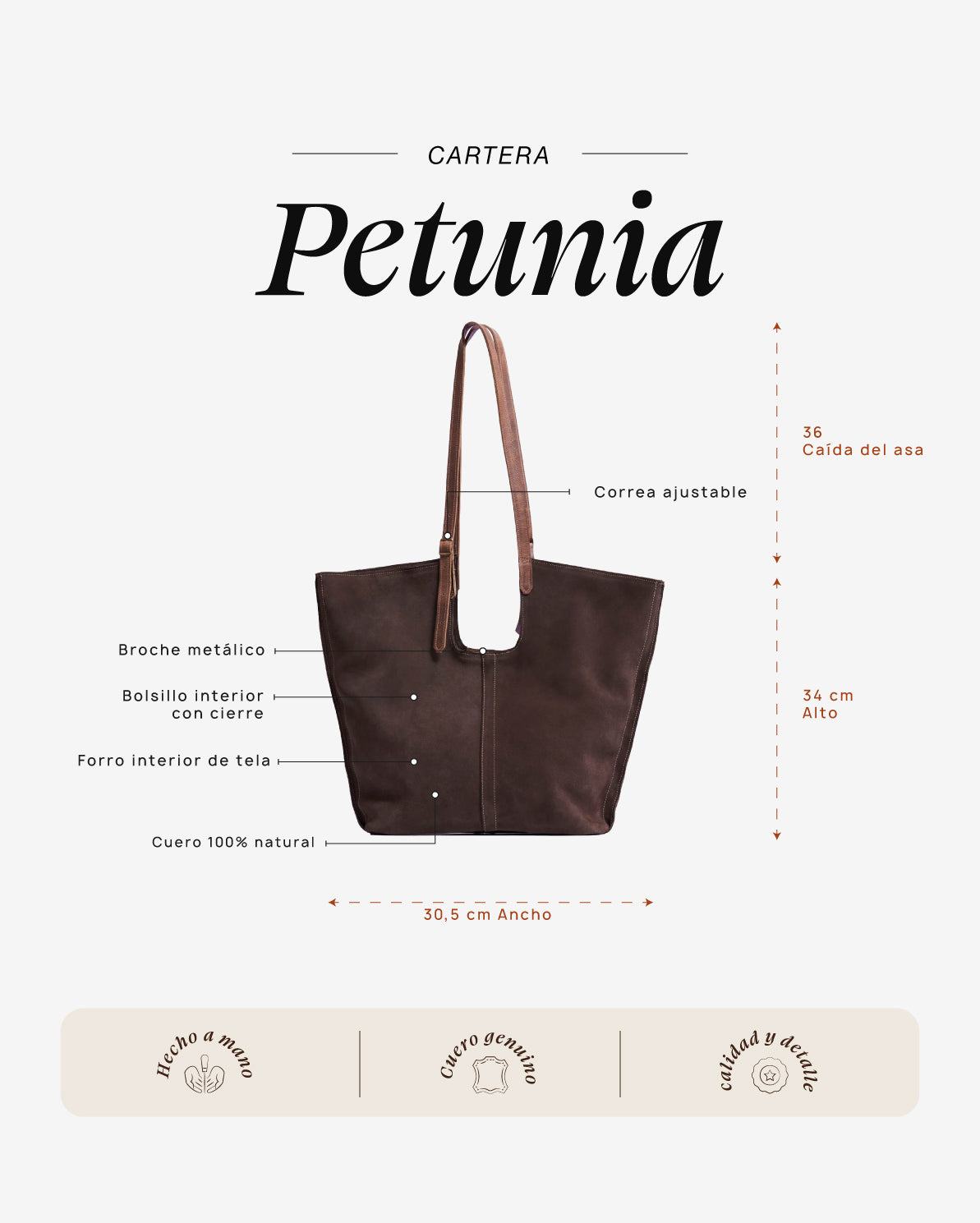 Cartera Petunia Moro - Galana