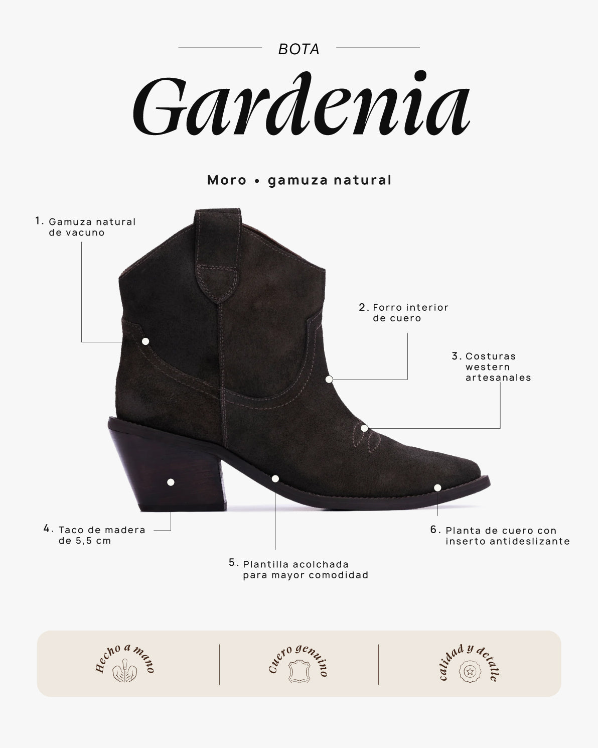 Bota Gardenia Moro - Galana