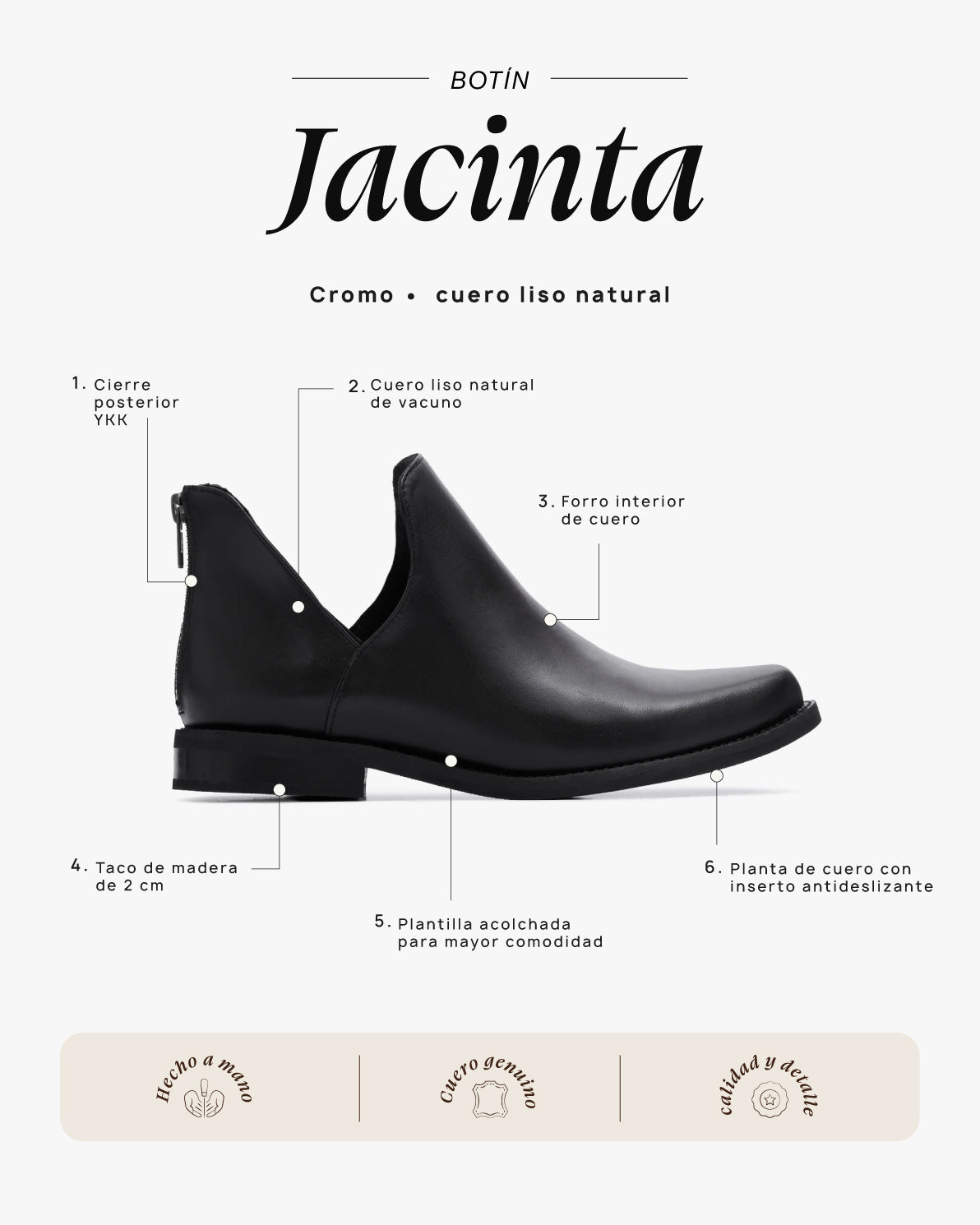 Botín Jacinta Cromo - Galana