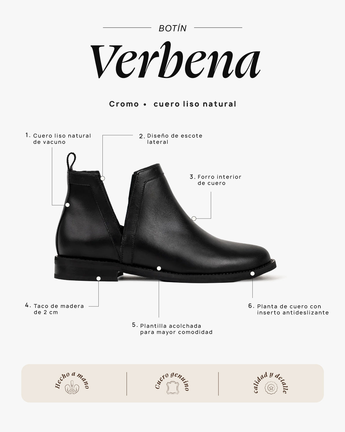 Botín Verbena Cromo - Galana