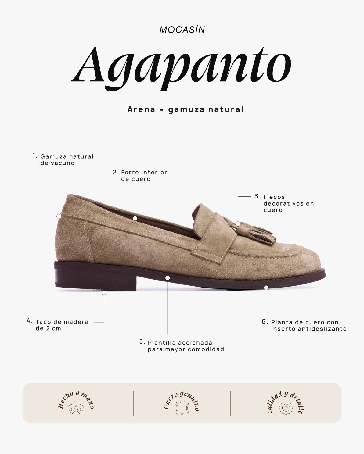 Mocasín Agapanto Arena - Galana