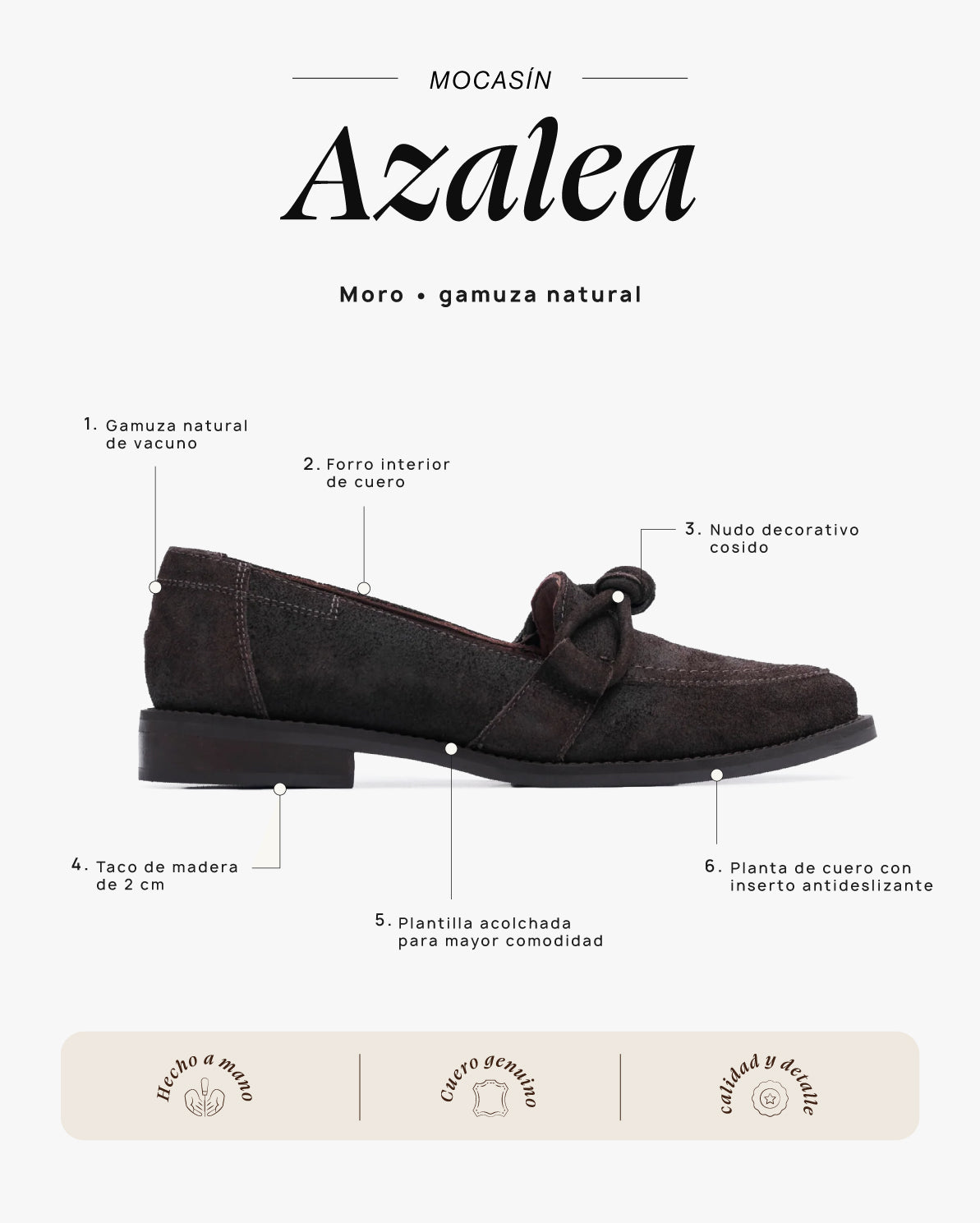 Mocasín Azalea Moro - Galana
