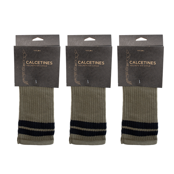 Pack 3 Calcetines Verde - Trauko