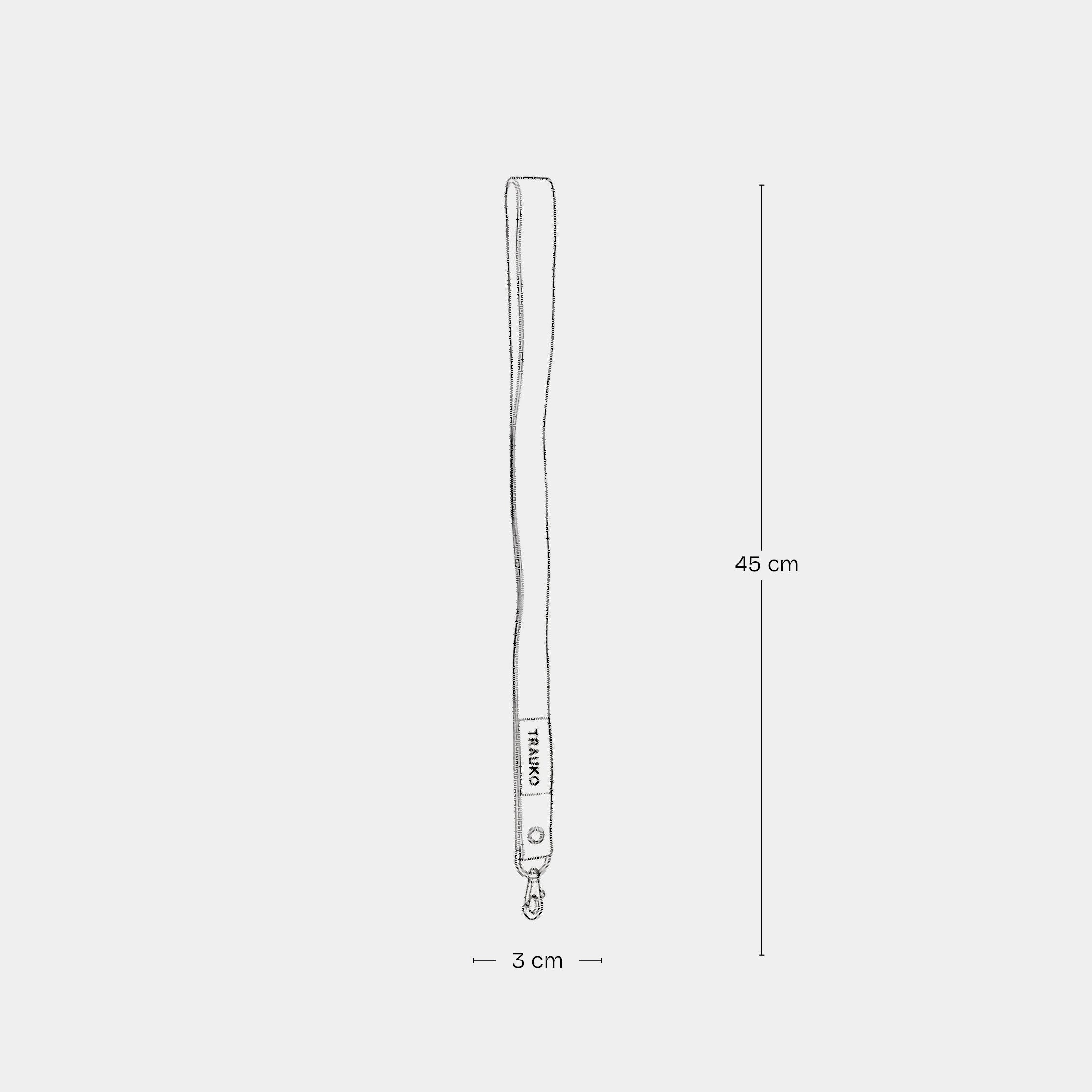 Lanyard de Cuero Negro