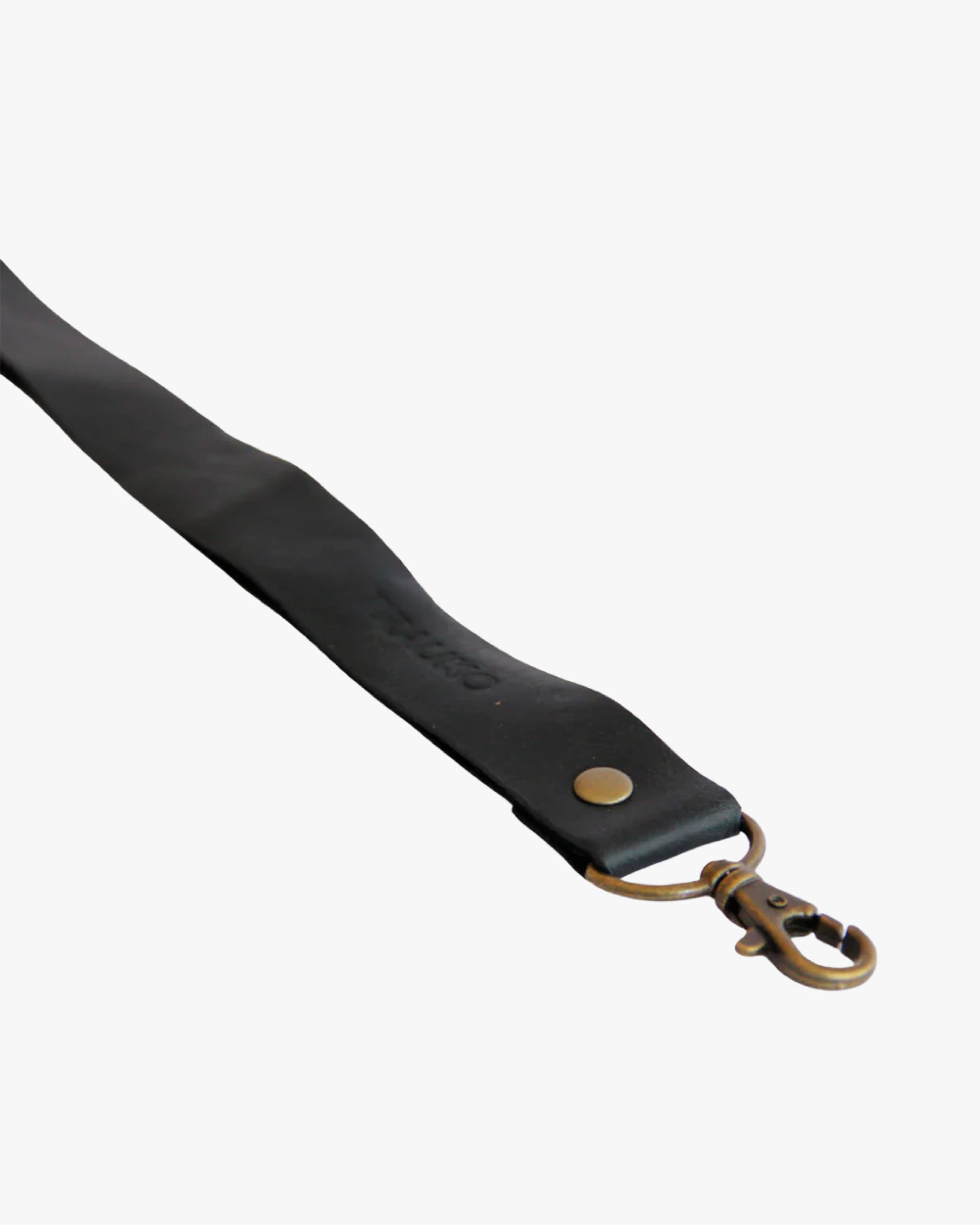 Lanyard de Cuero Negro - Trauko