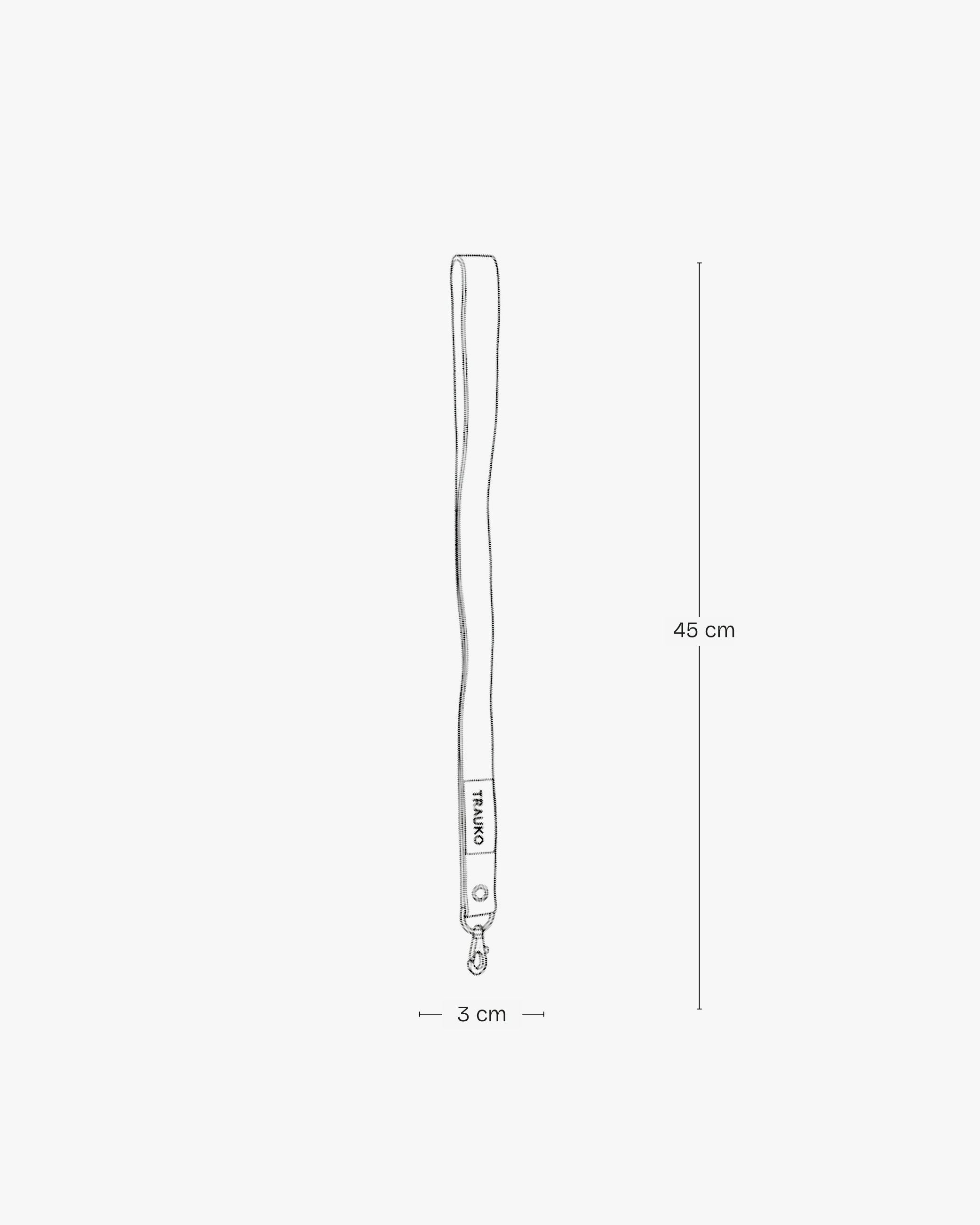 Lanyard de Cuero Negro - Trauko