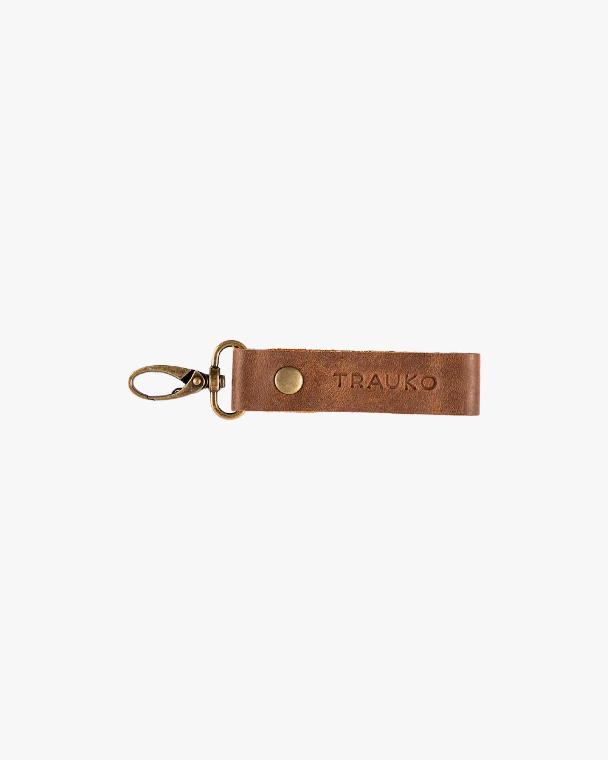 Llavero de Cuero Café