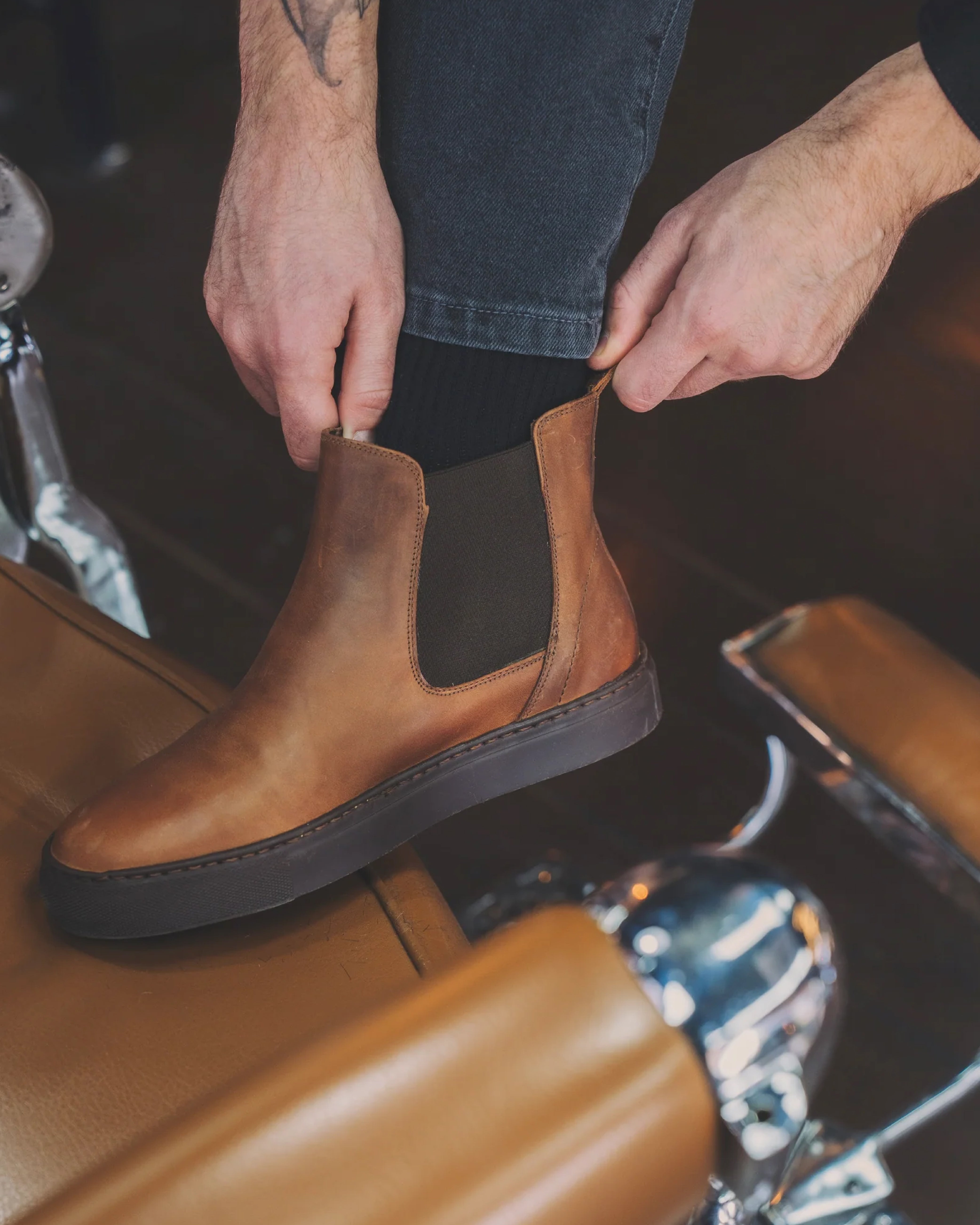 Zapatilla Hombre London Moca