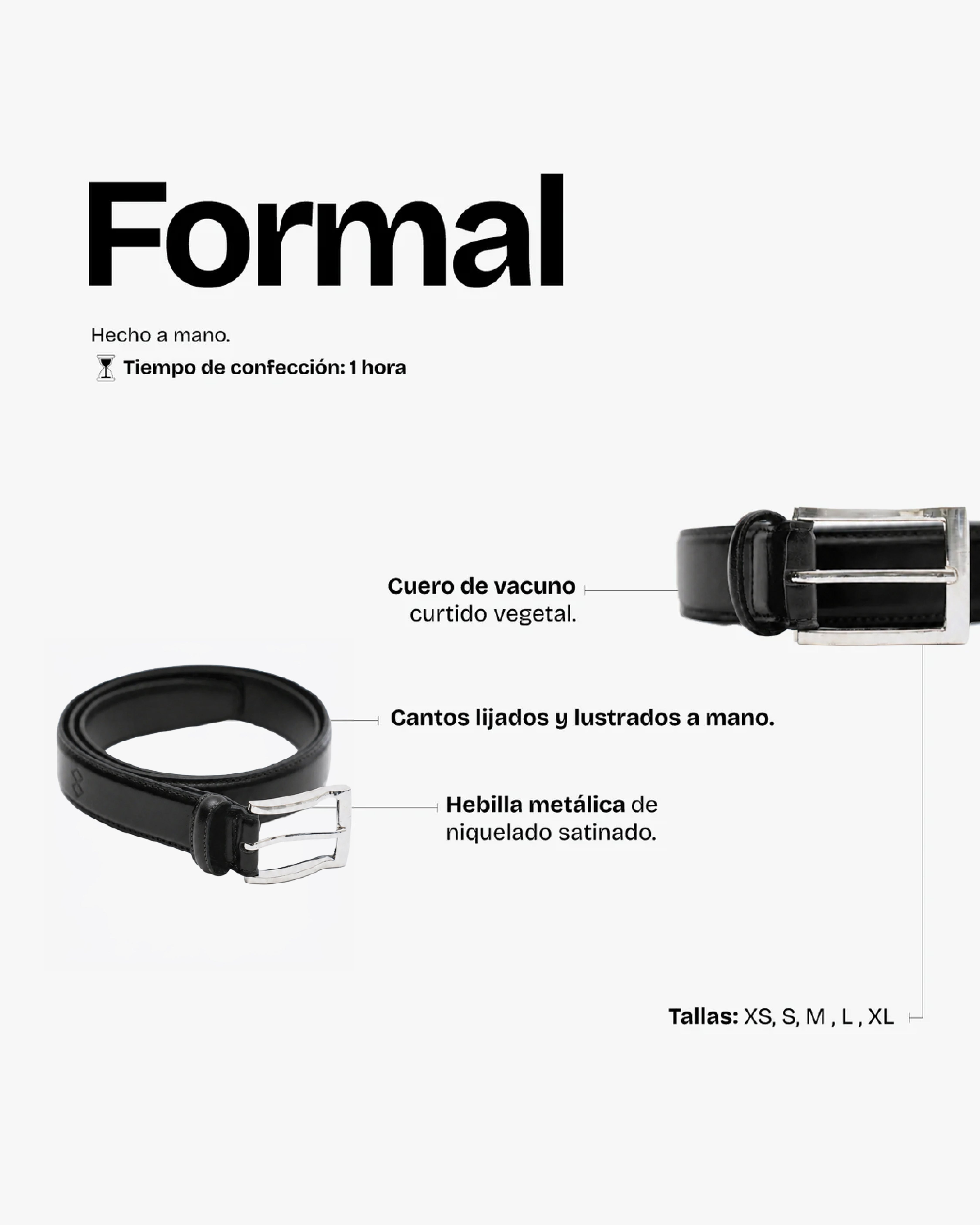 Cinturón Formal Negro
