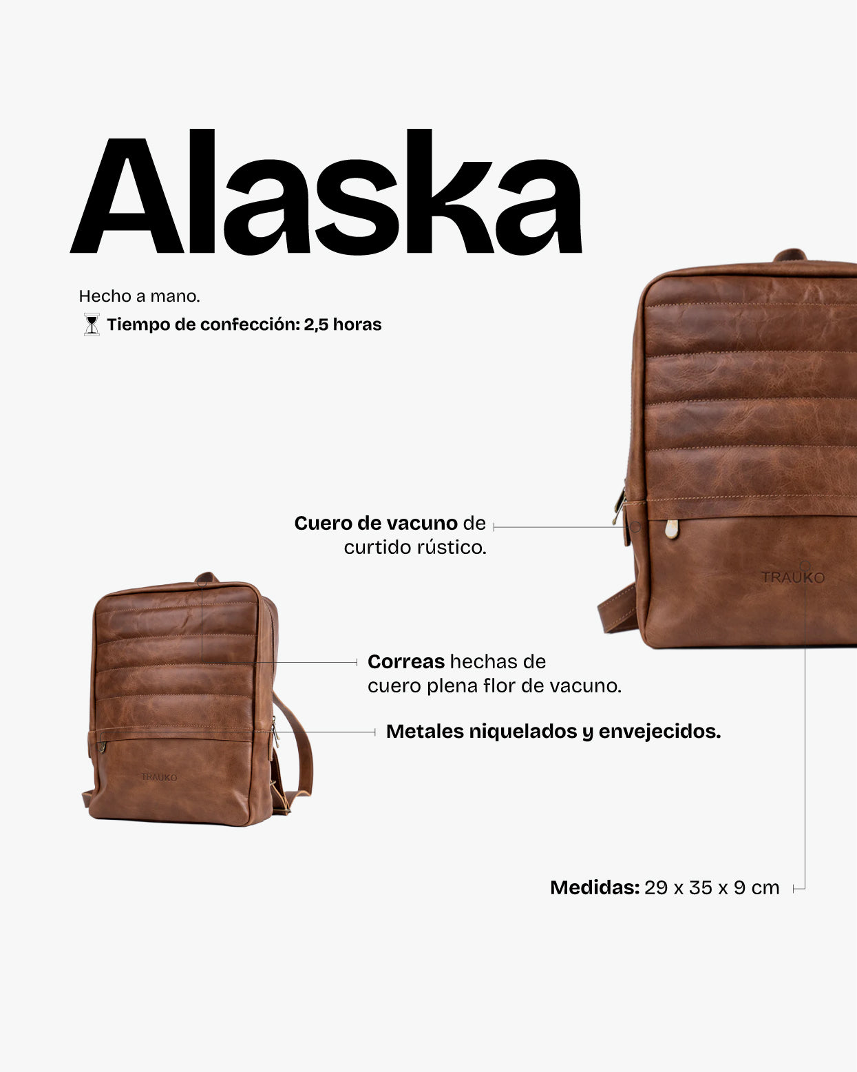 Mochila Alaska Café - Trauko