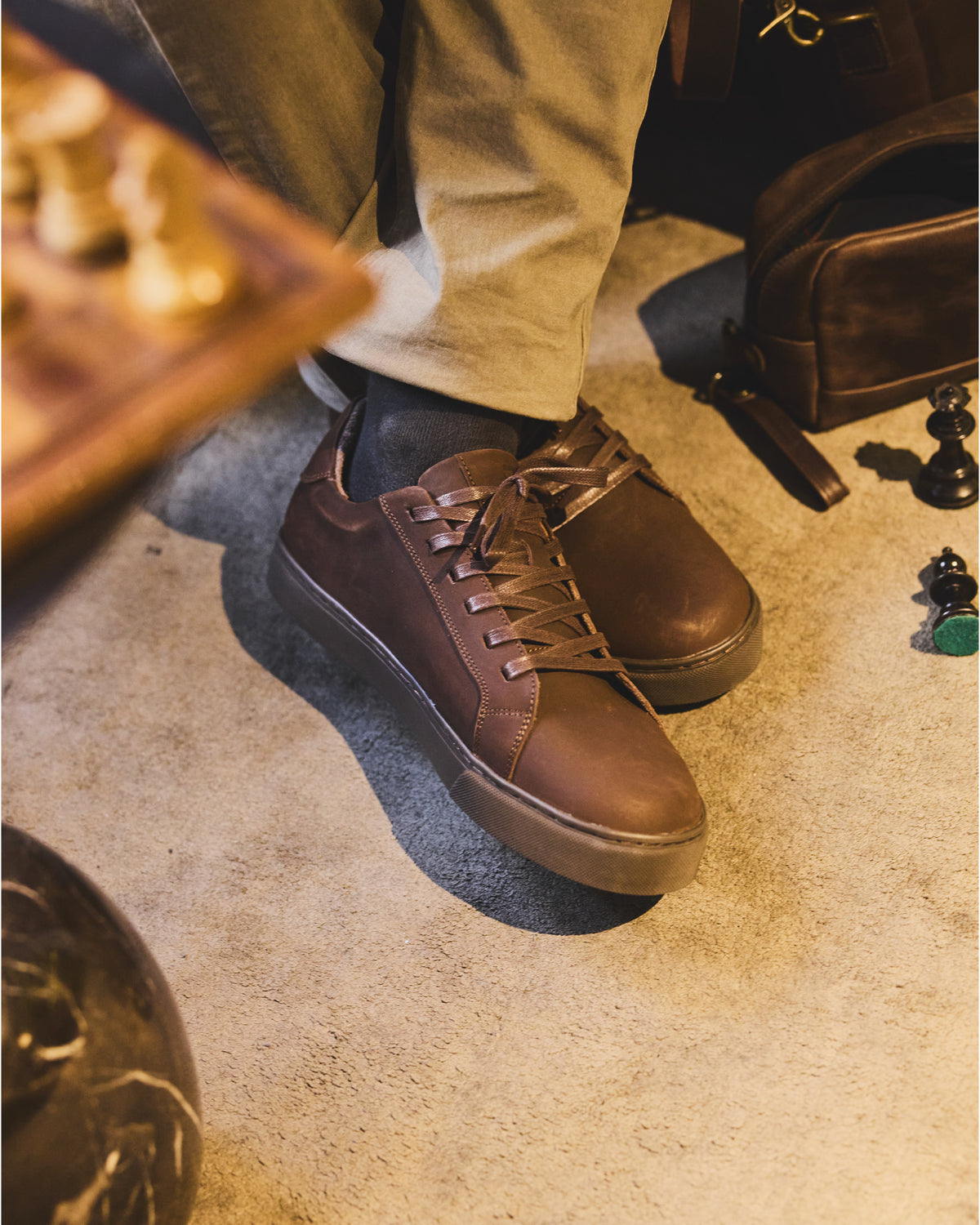 Zapatilla Hombre Montblanc Chocolate