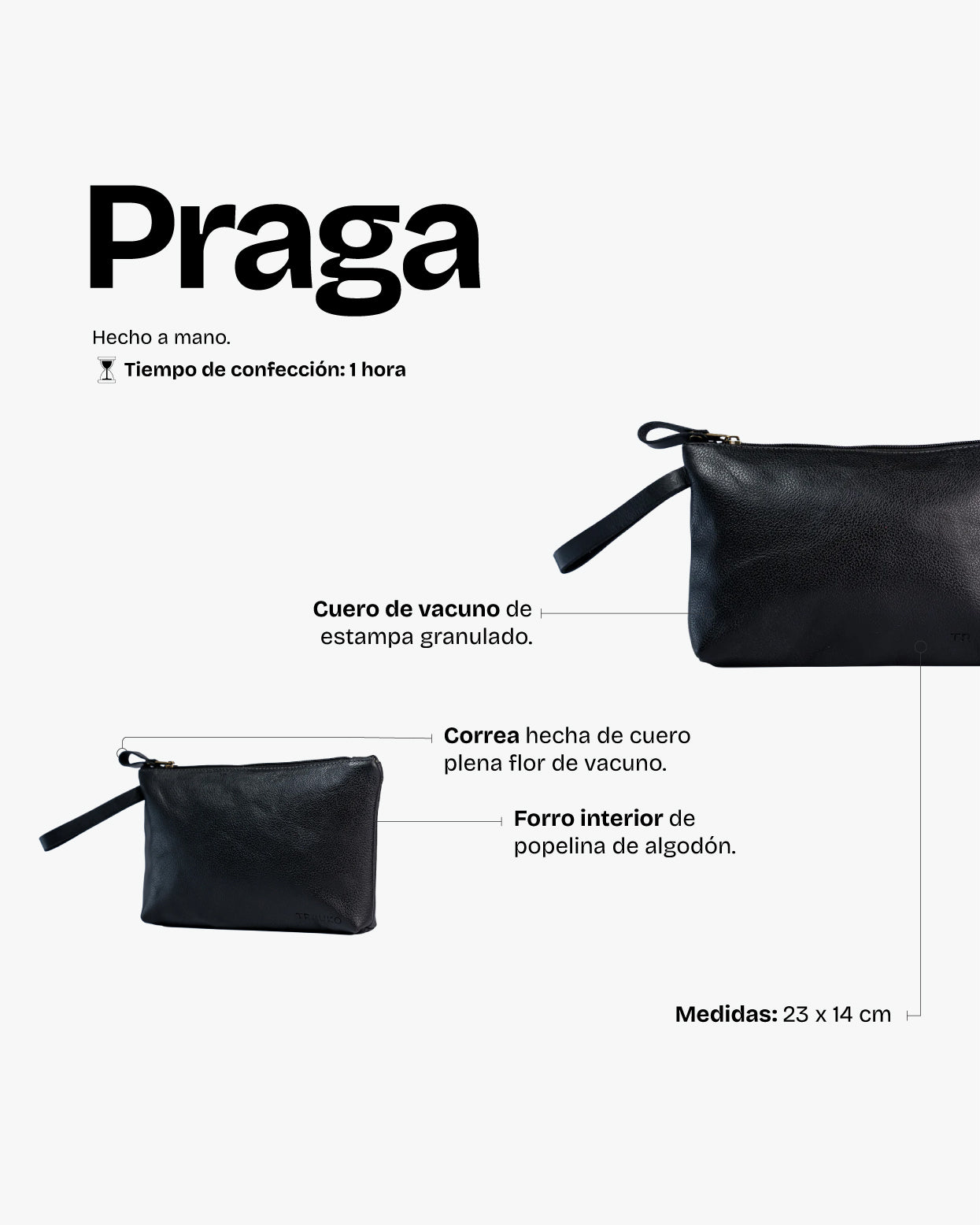 Neceser Praga Negro - Trauko