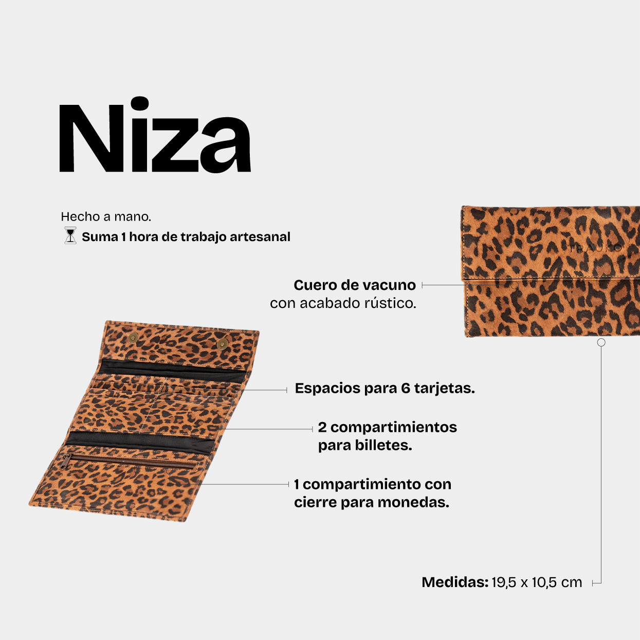 Billetera Niza Animal Print - Trauko