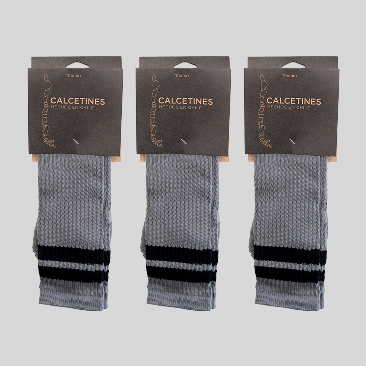 Pack 3 Calcetines Gris