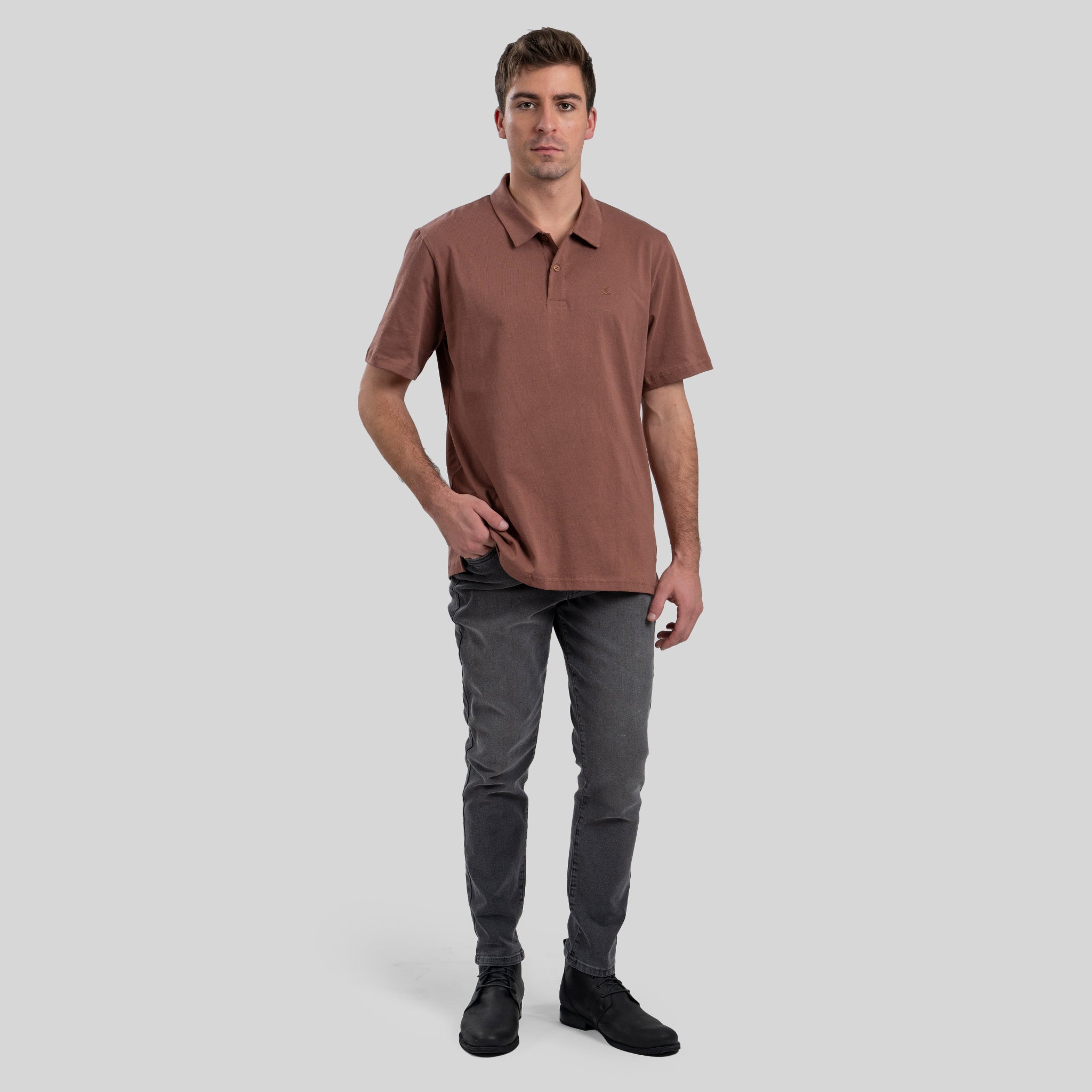 Polera Polo Terracota