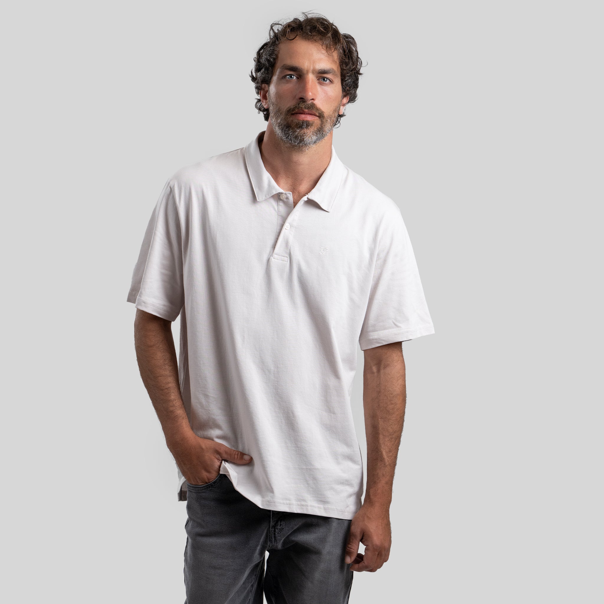 Polera Polo White