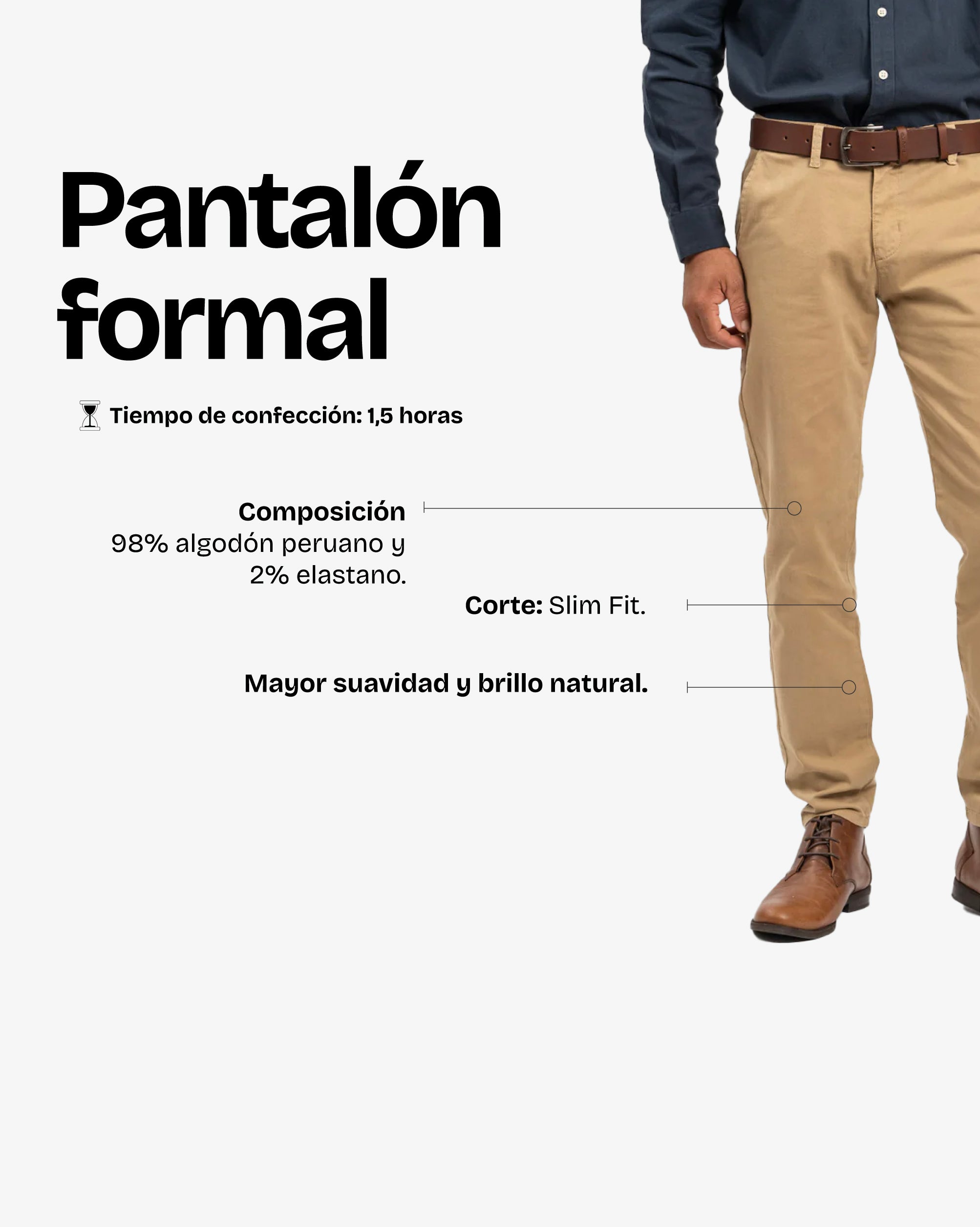 Pantalón Formal Beige