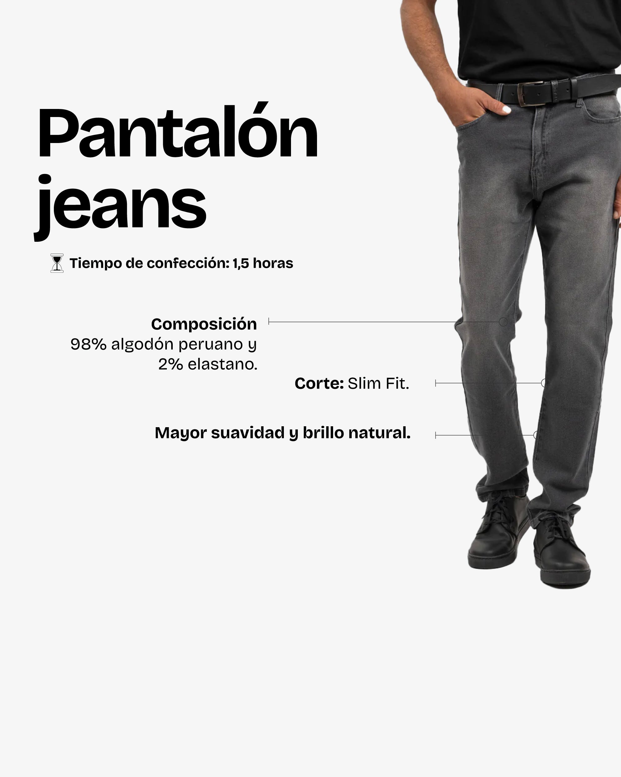 Pantalón Jeans Grey