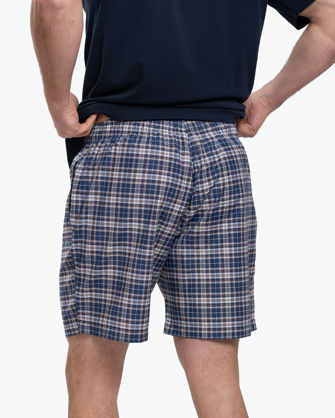 Pijama Pima Corto Azul Mix