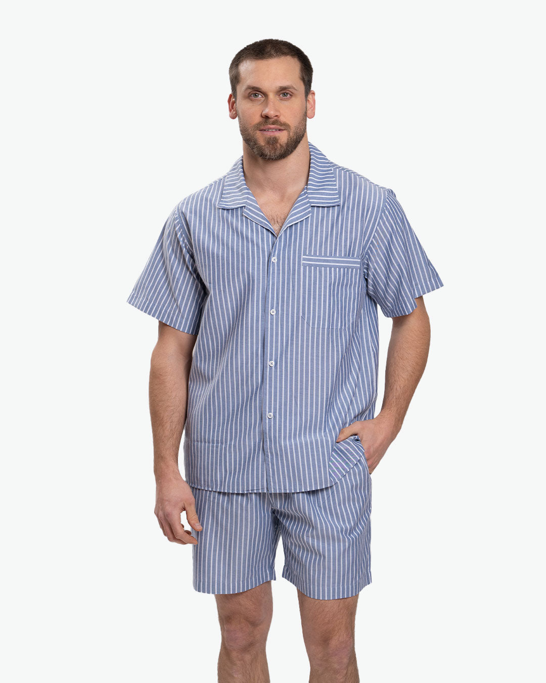 Pijama Pima Corto Full Rayas