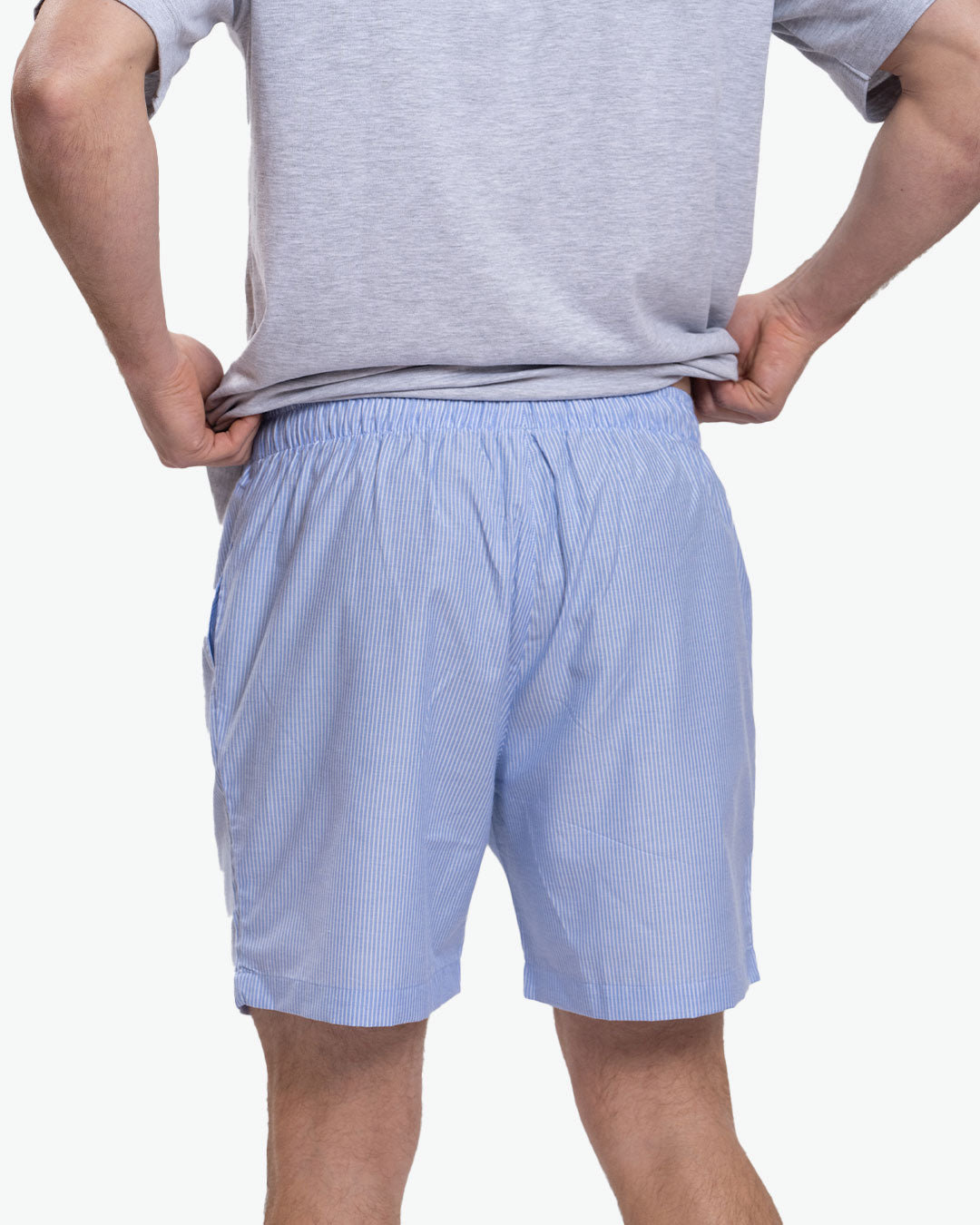 Pijama Pima Corto Melange Rayas