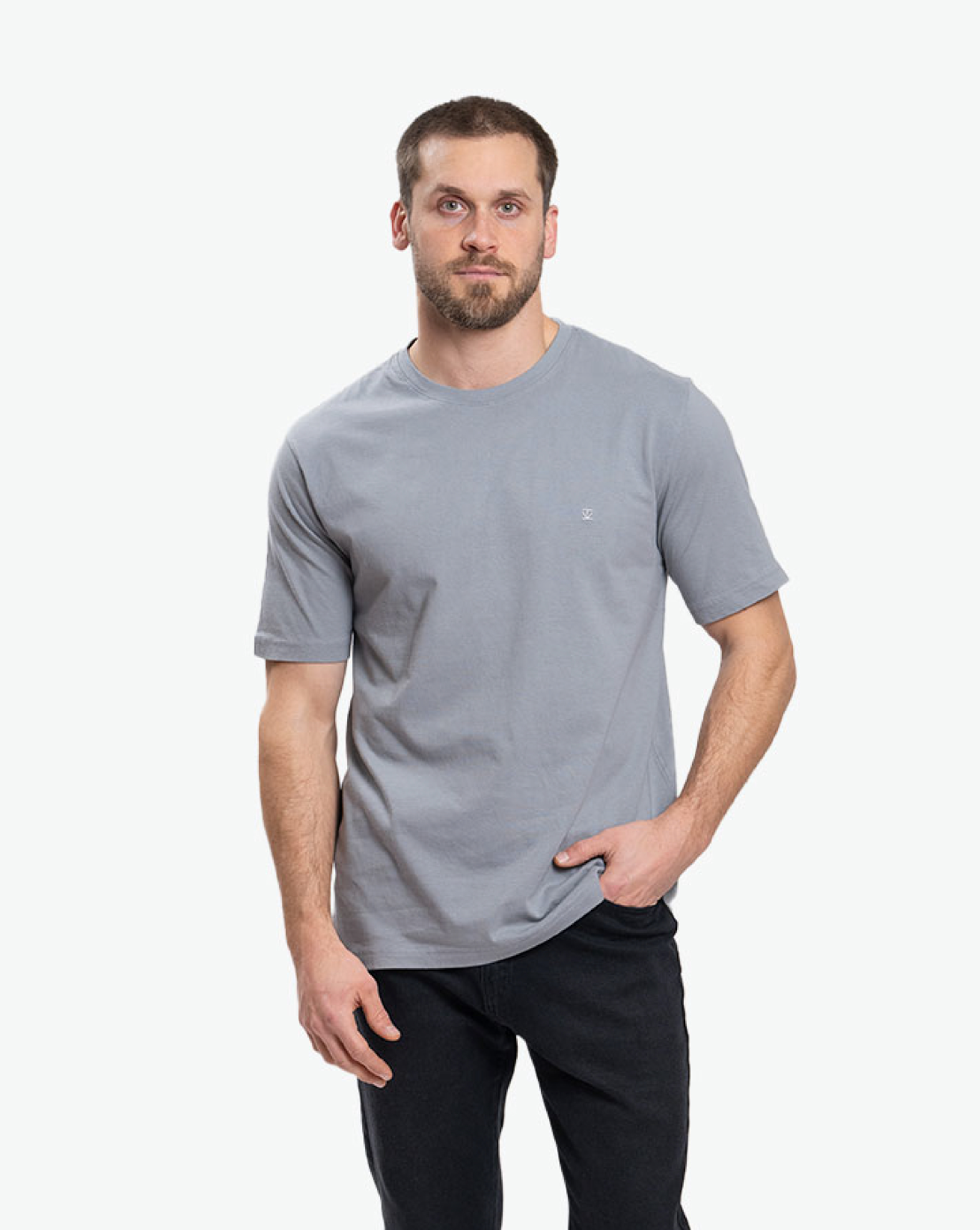 Polera Pima Plomo