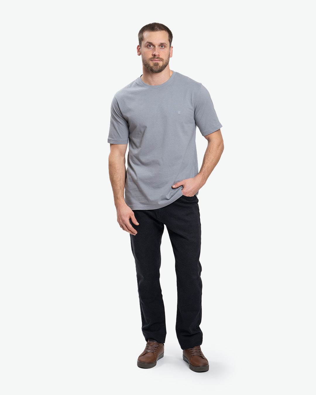 Polera Pima Plomo