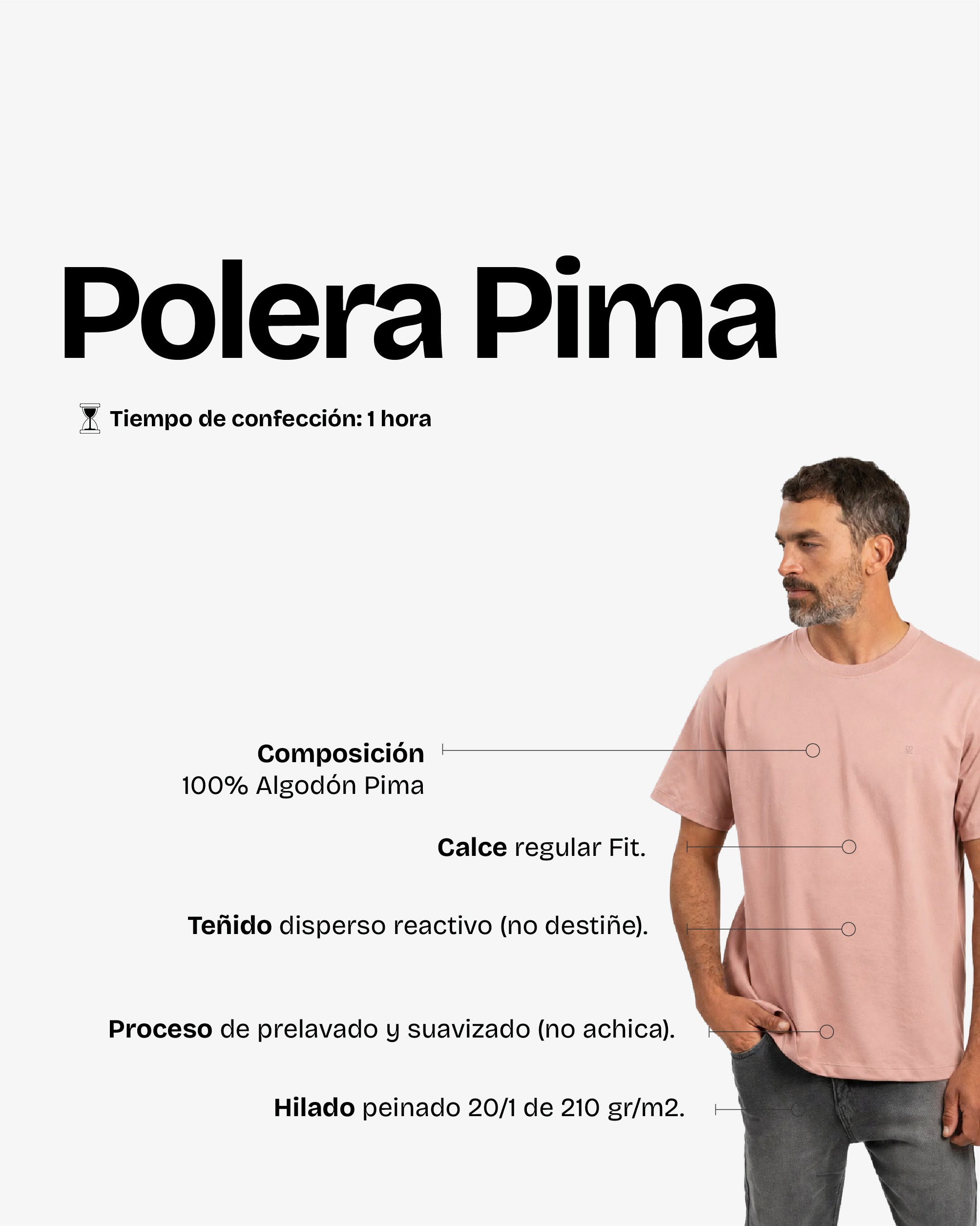 Polera Pima Rosa