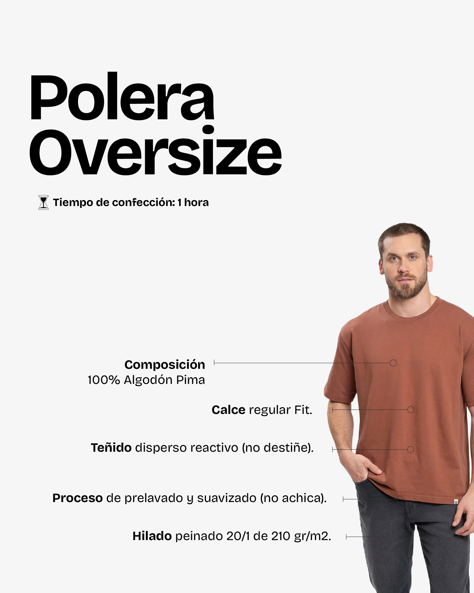 Polera OverSize Terracota