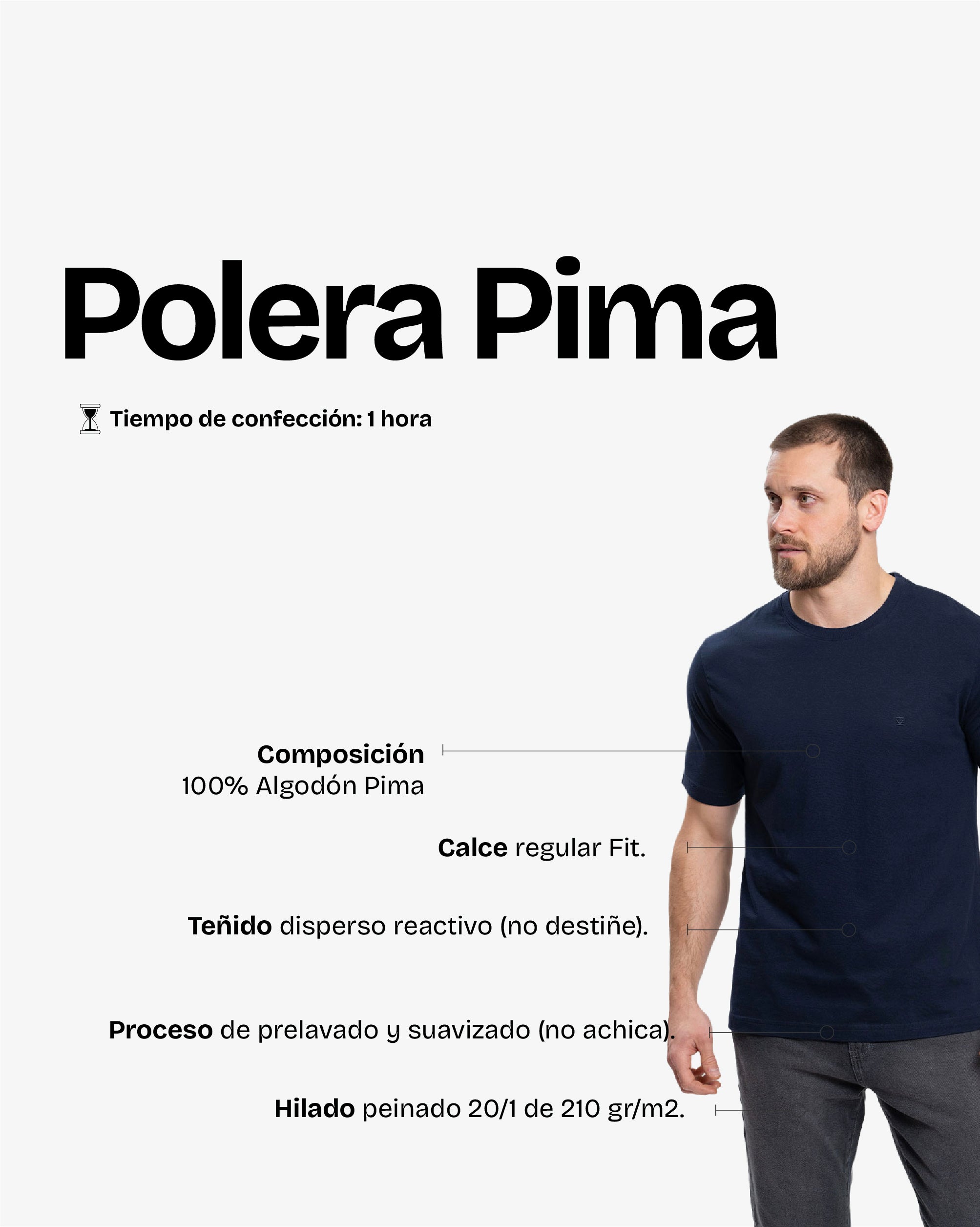 Polera Pima Navy