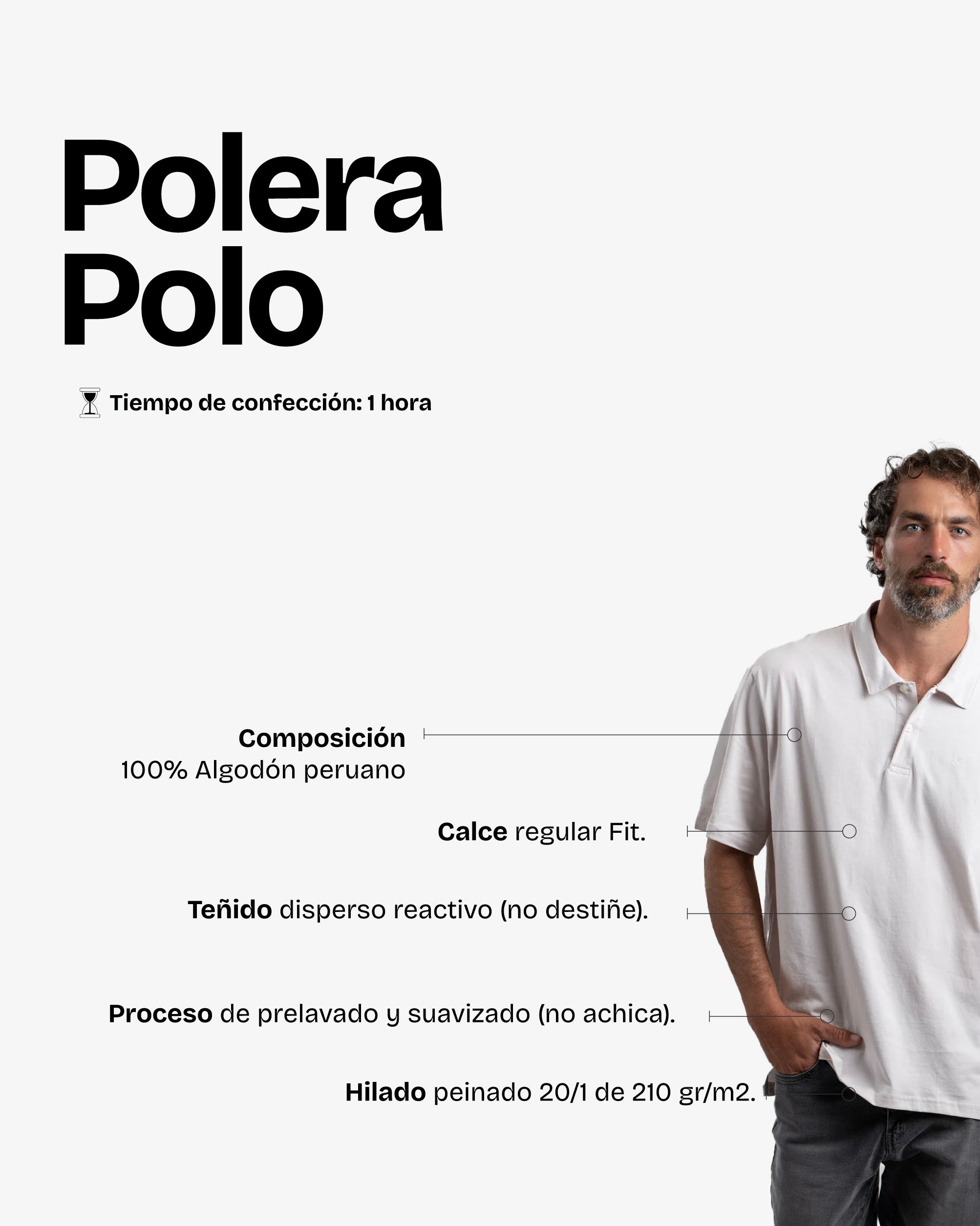 Polera Polo White - Trauko