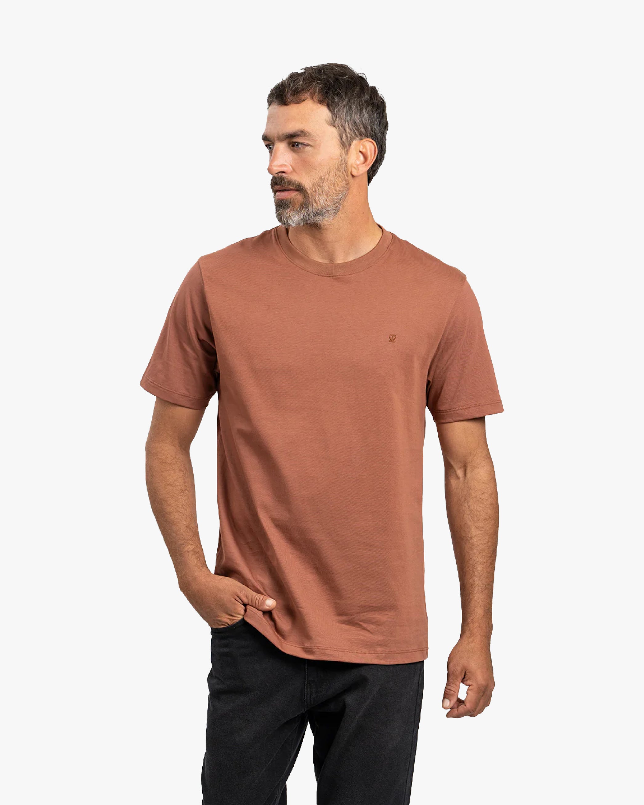 Polera Pima Terracota - Trauko