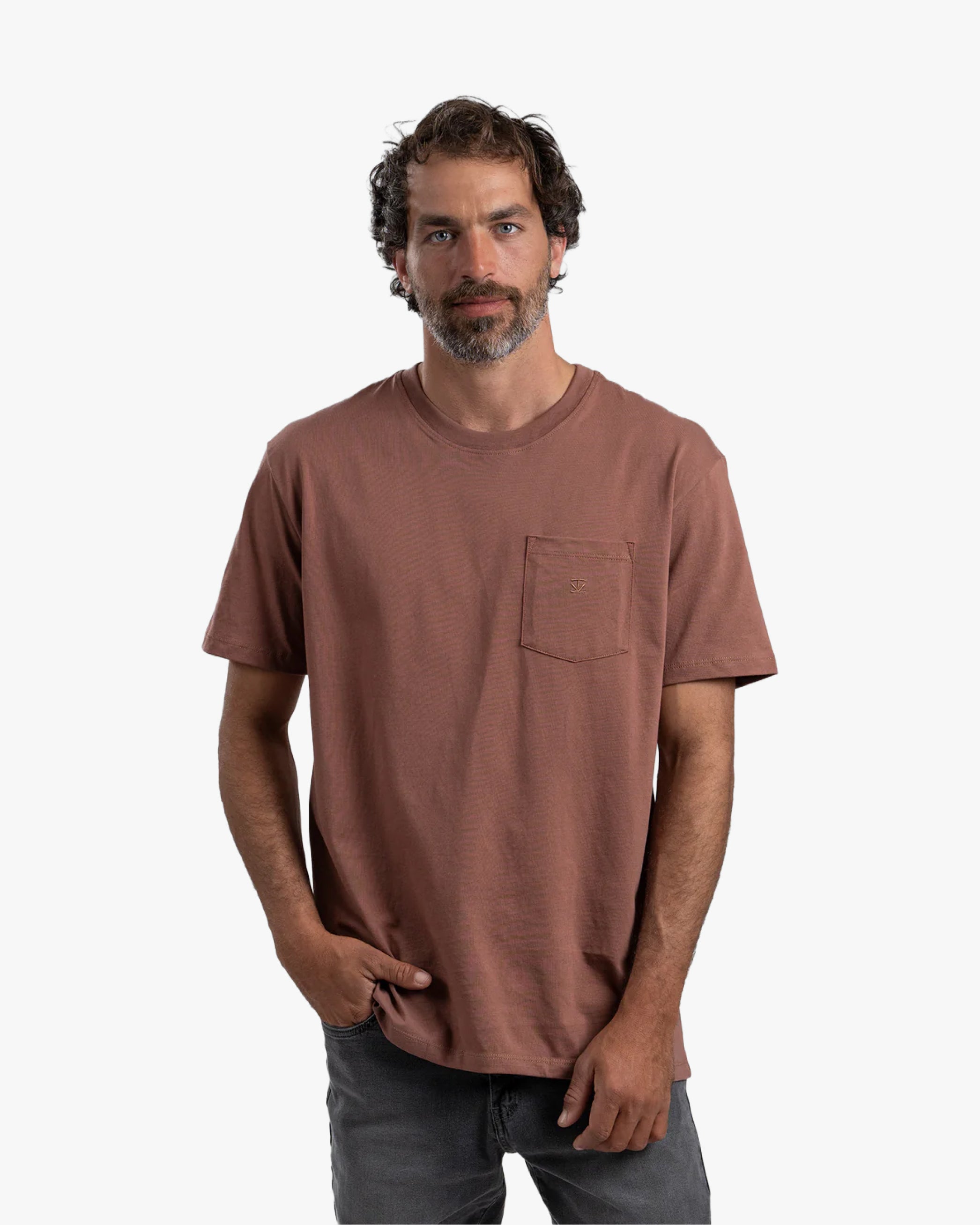 Polera Pocket Terracota - Trauko