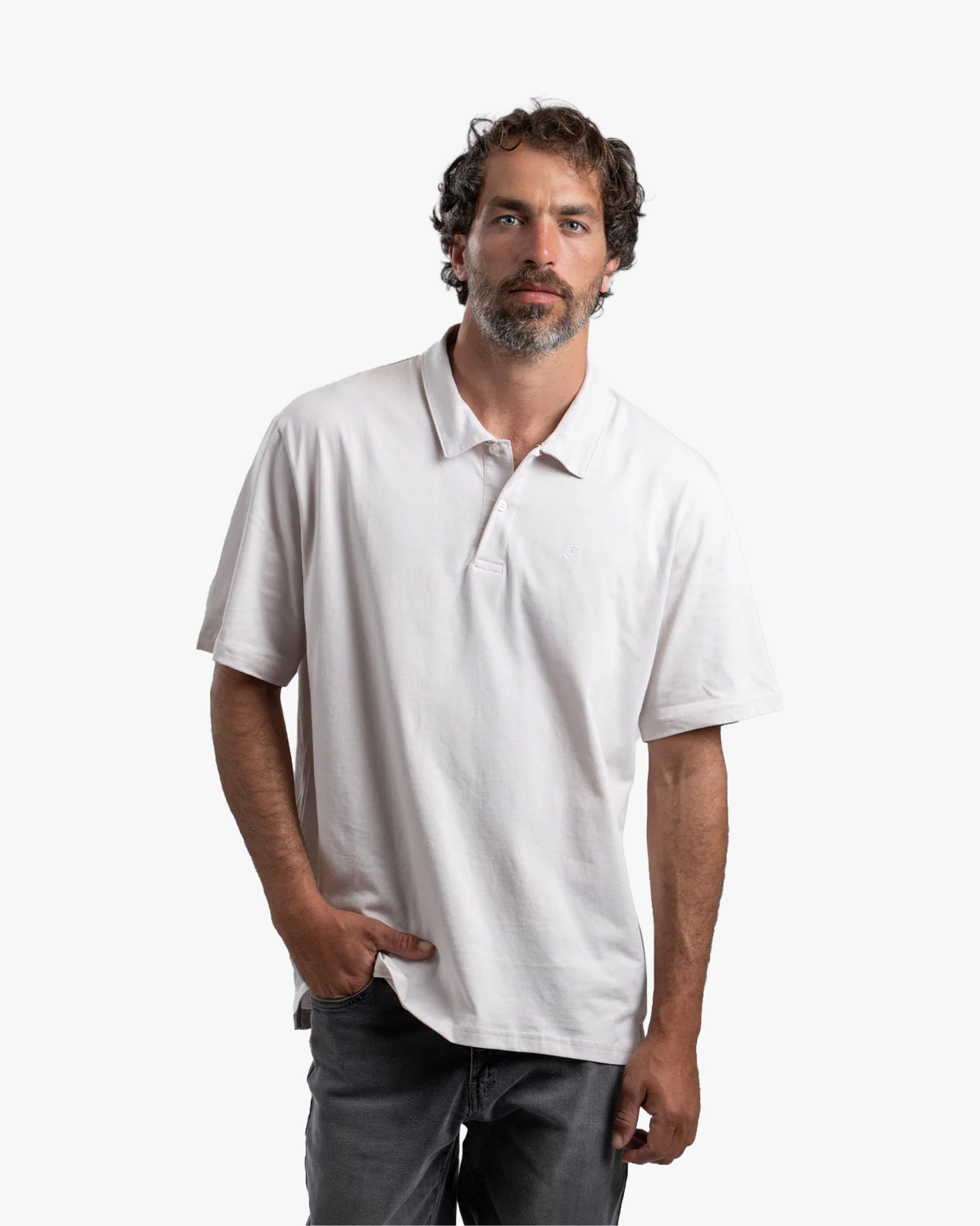 Polera Polo White - Trauko