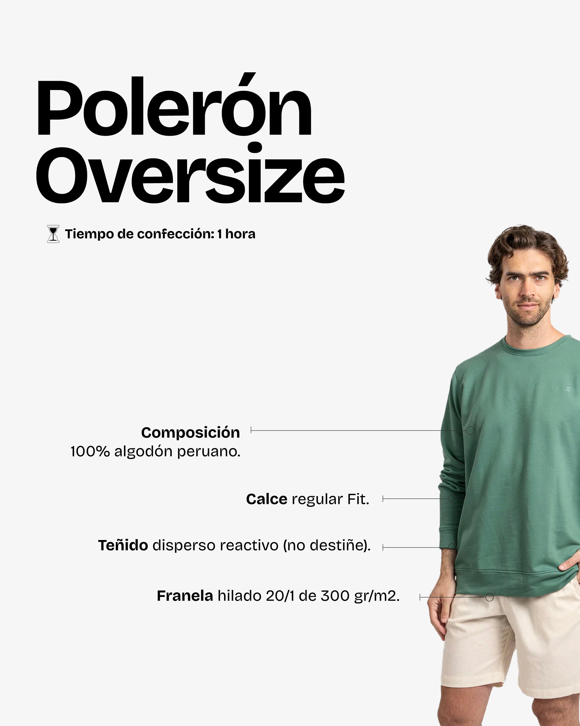 Polerón OverSize Verde