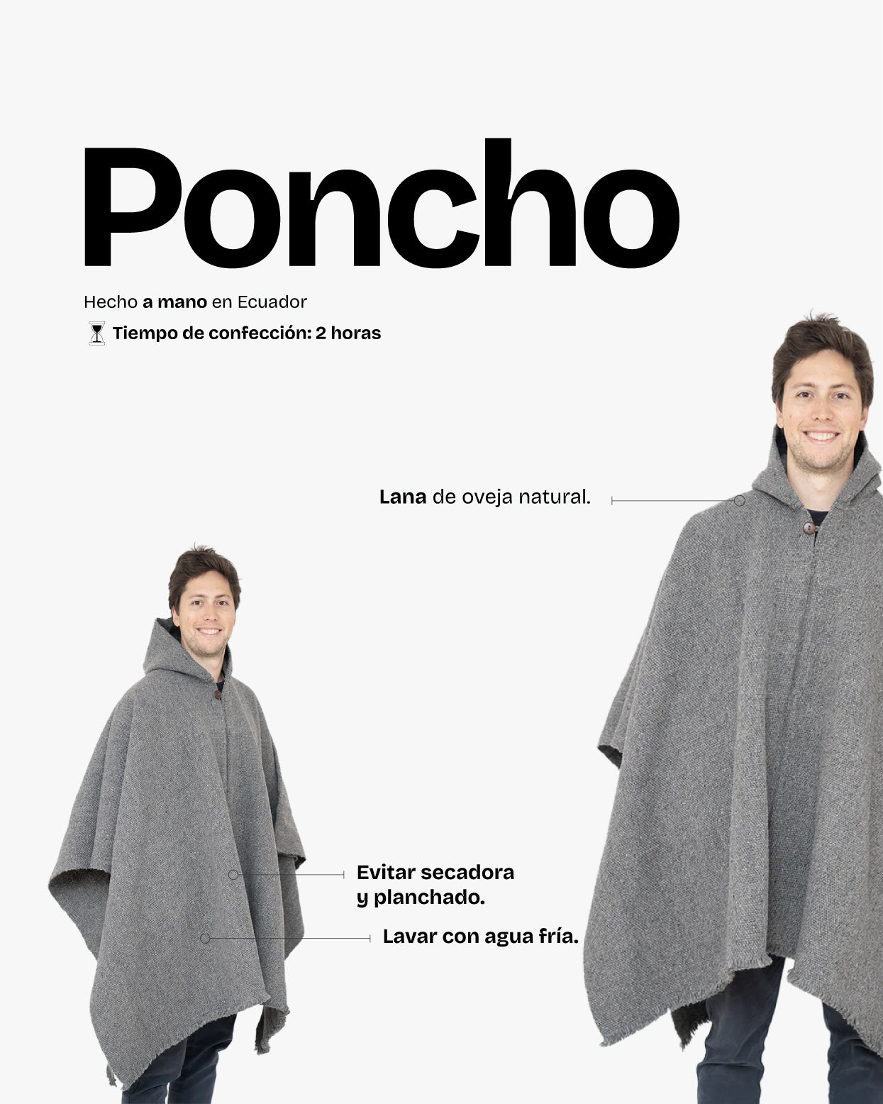 Poncho Gris - Trauko