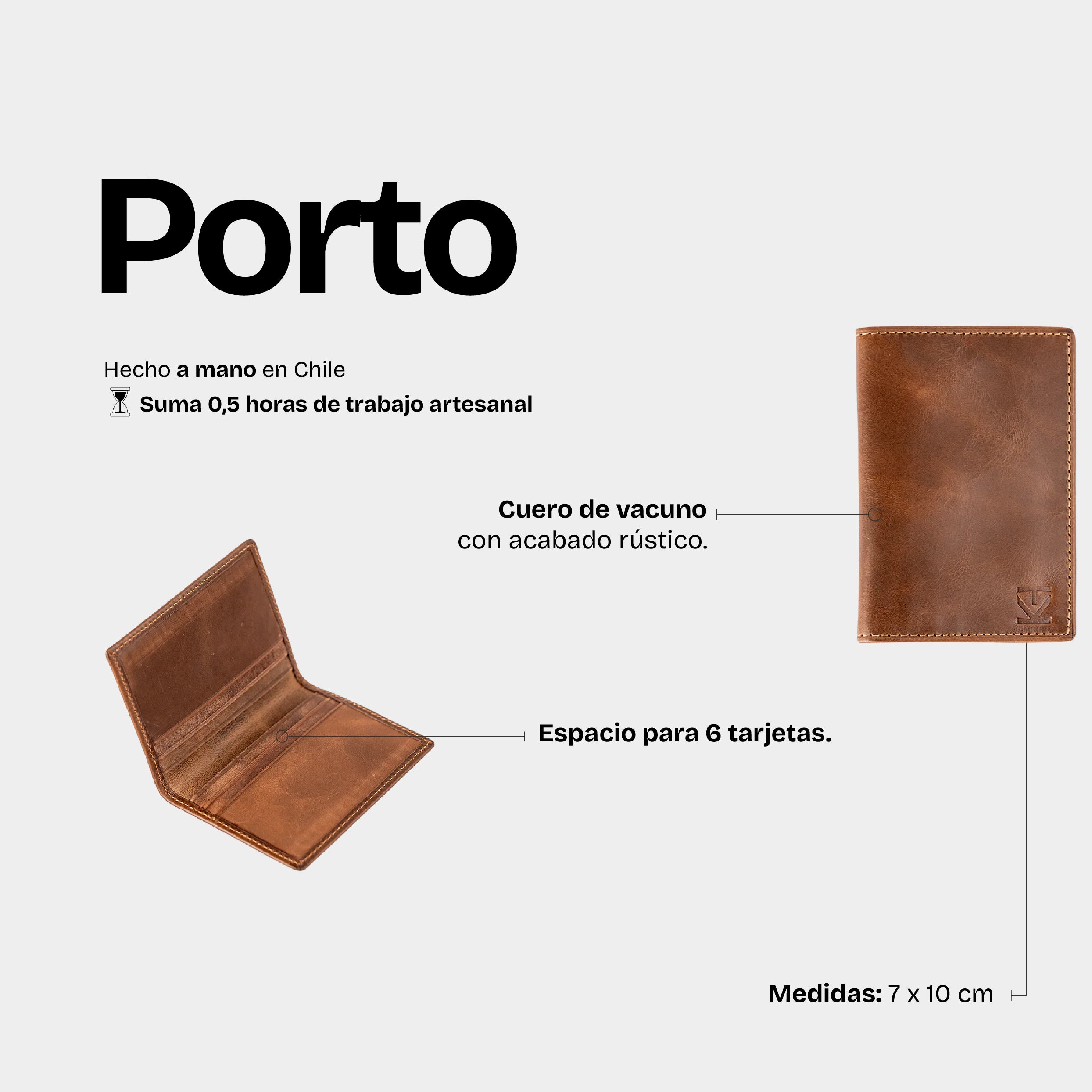 Tarjetero Porto Café