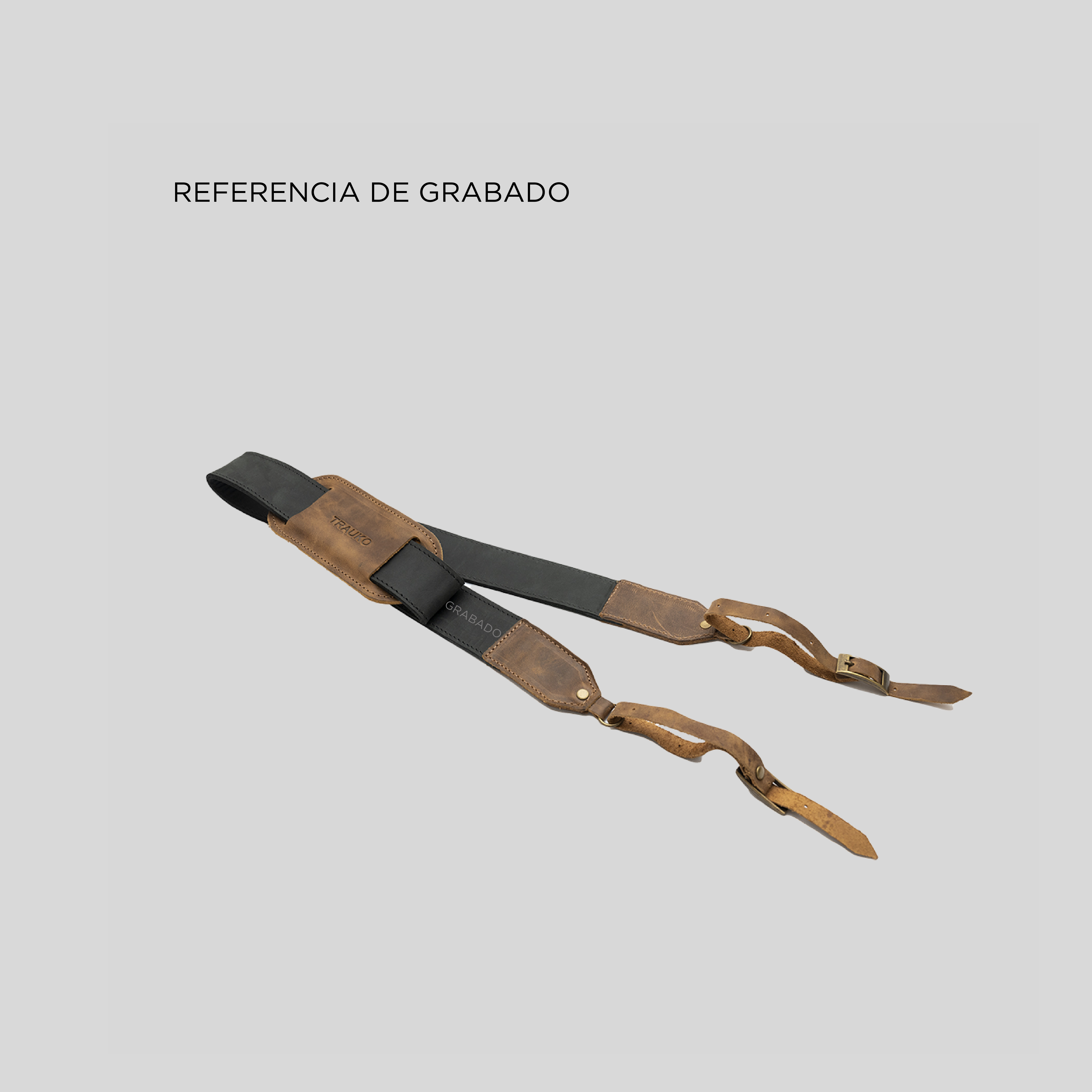 Strap de Cámara  Negro/Café - Trauko