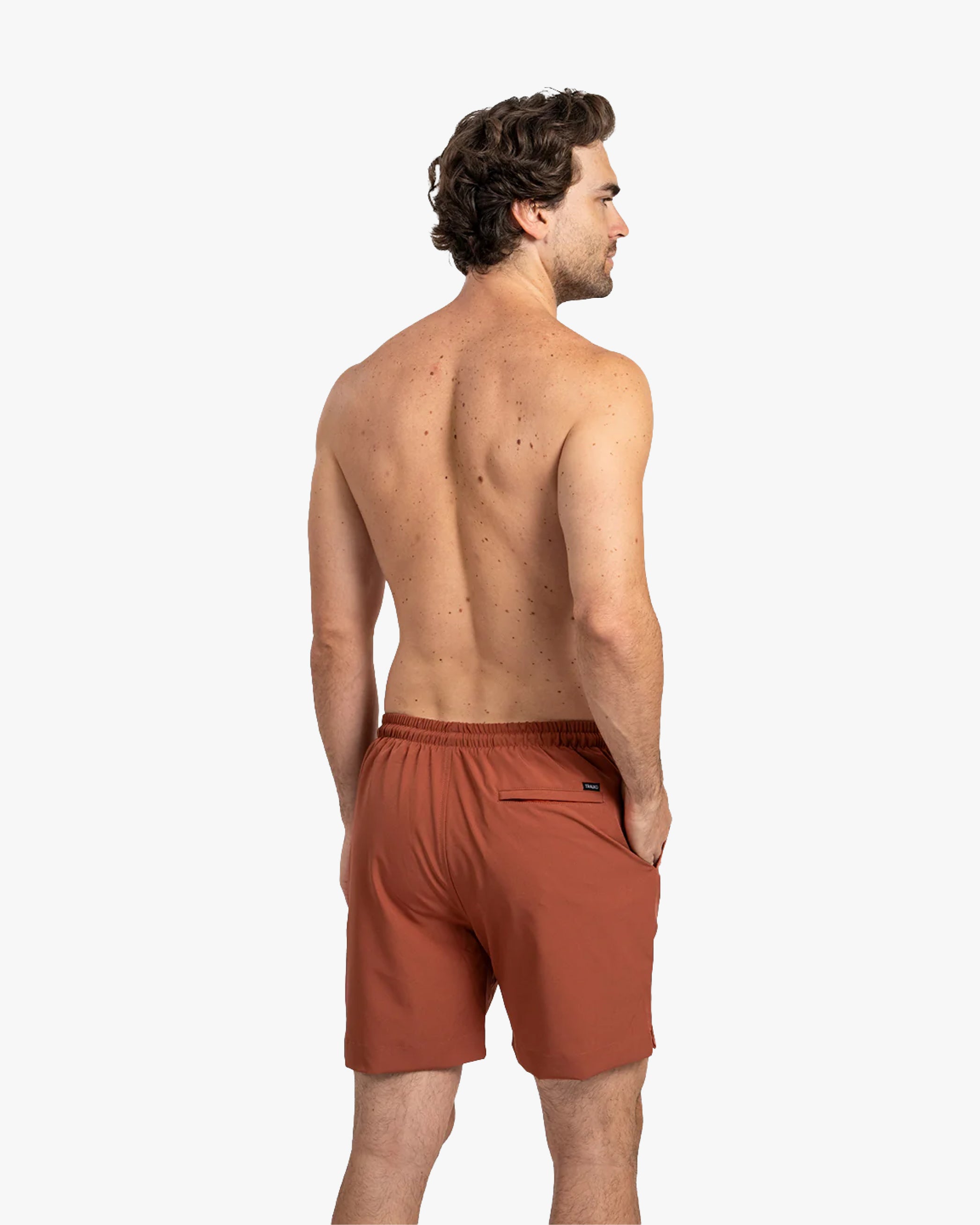 Traje de Baño Liso Terracota