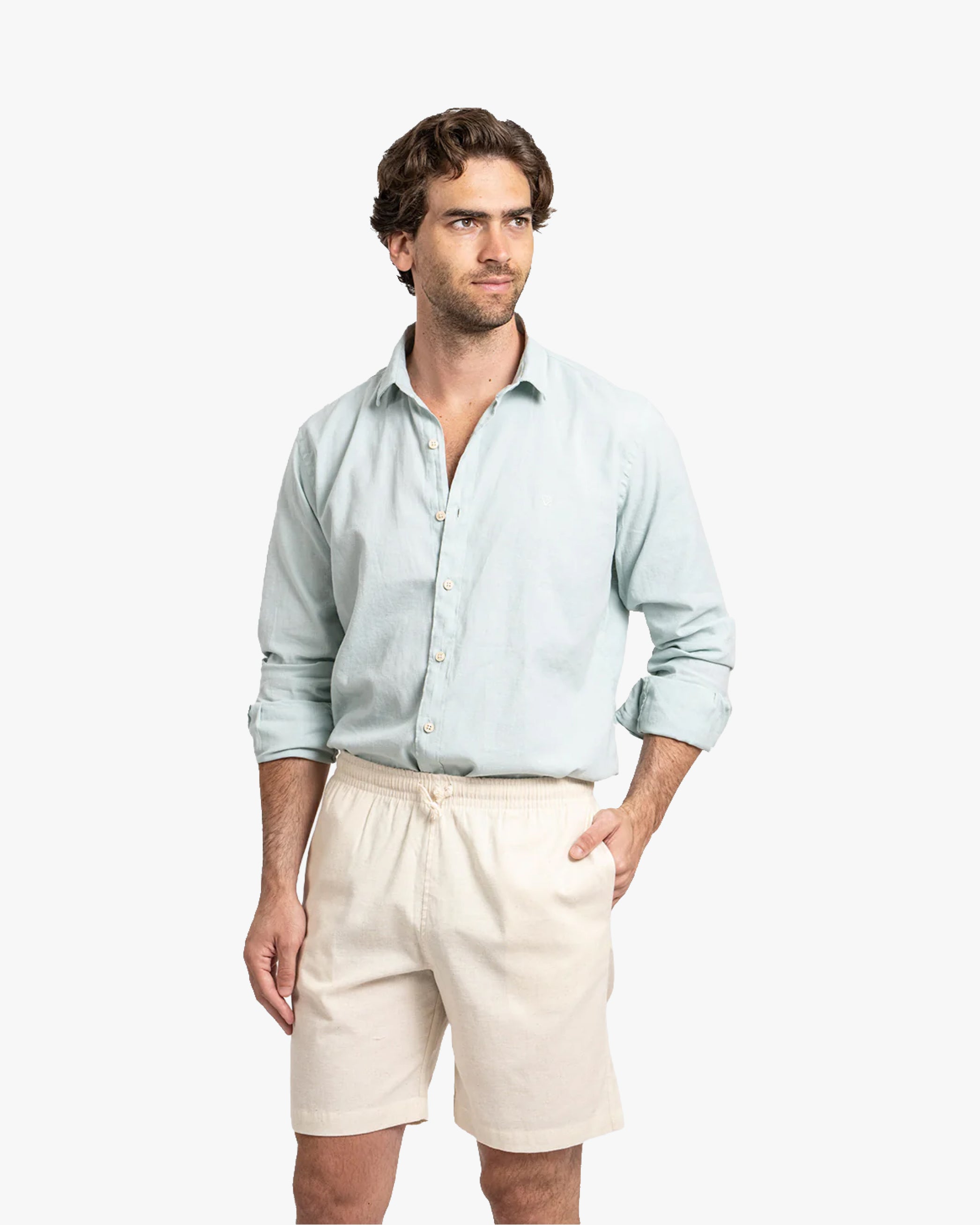 Short Lino Crema