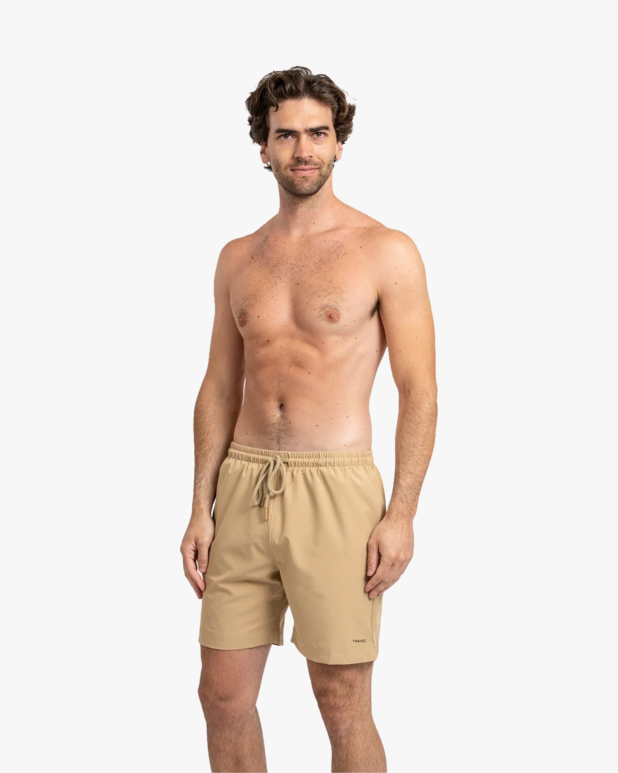 Traje de Baño Liso Beige