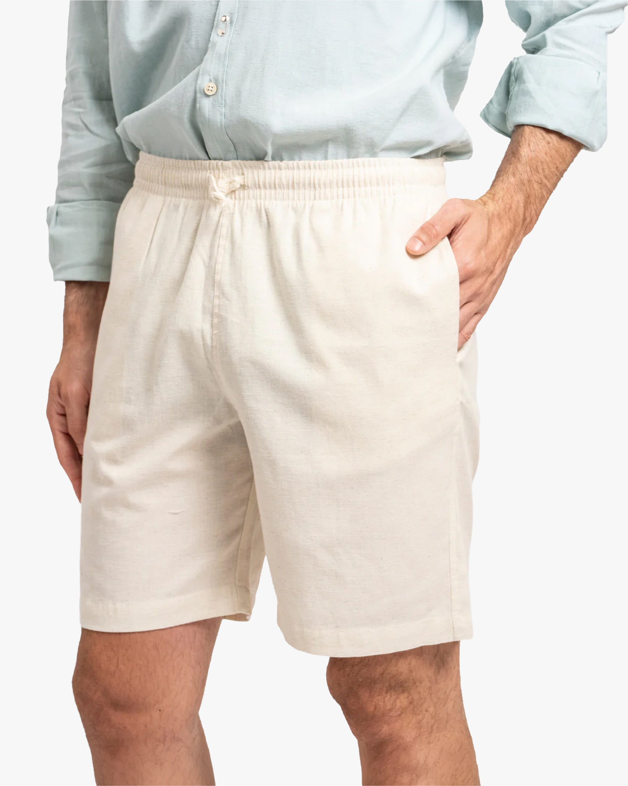 Short Lino Crema