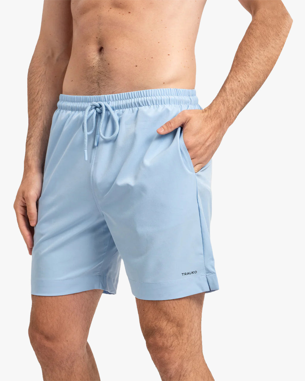 Traje de Baño Liso Celeste